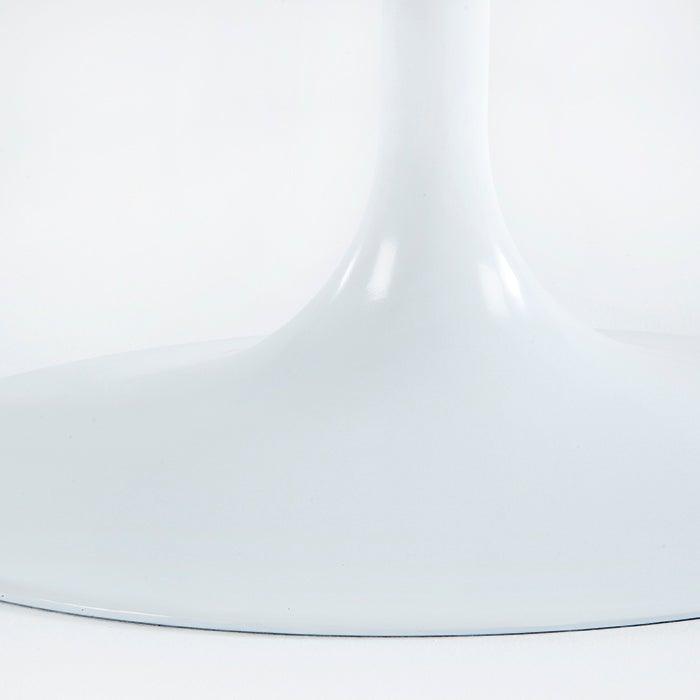 Oval White Marble Dining Table