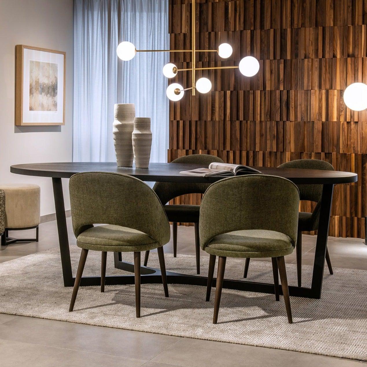 Oval Wood Dining Table