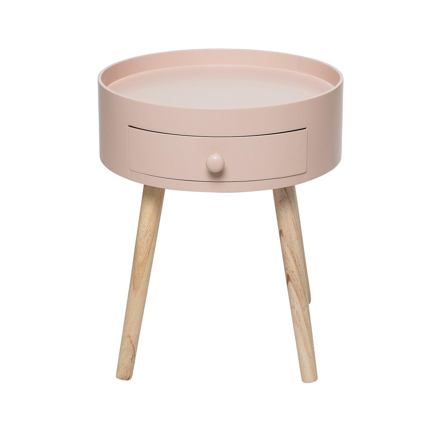 Pink Wood Nightstand