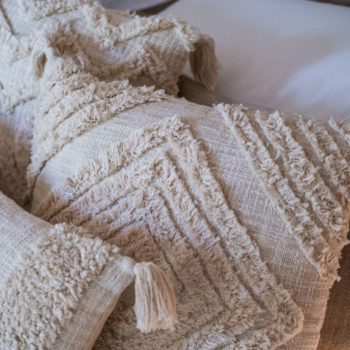 Pompom Cotton Pillow