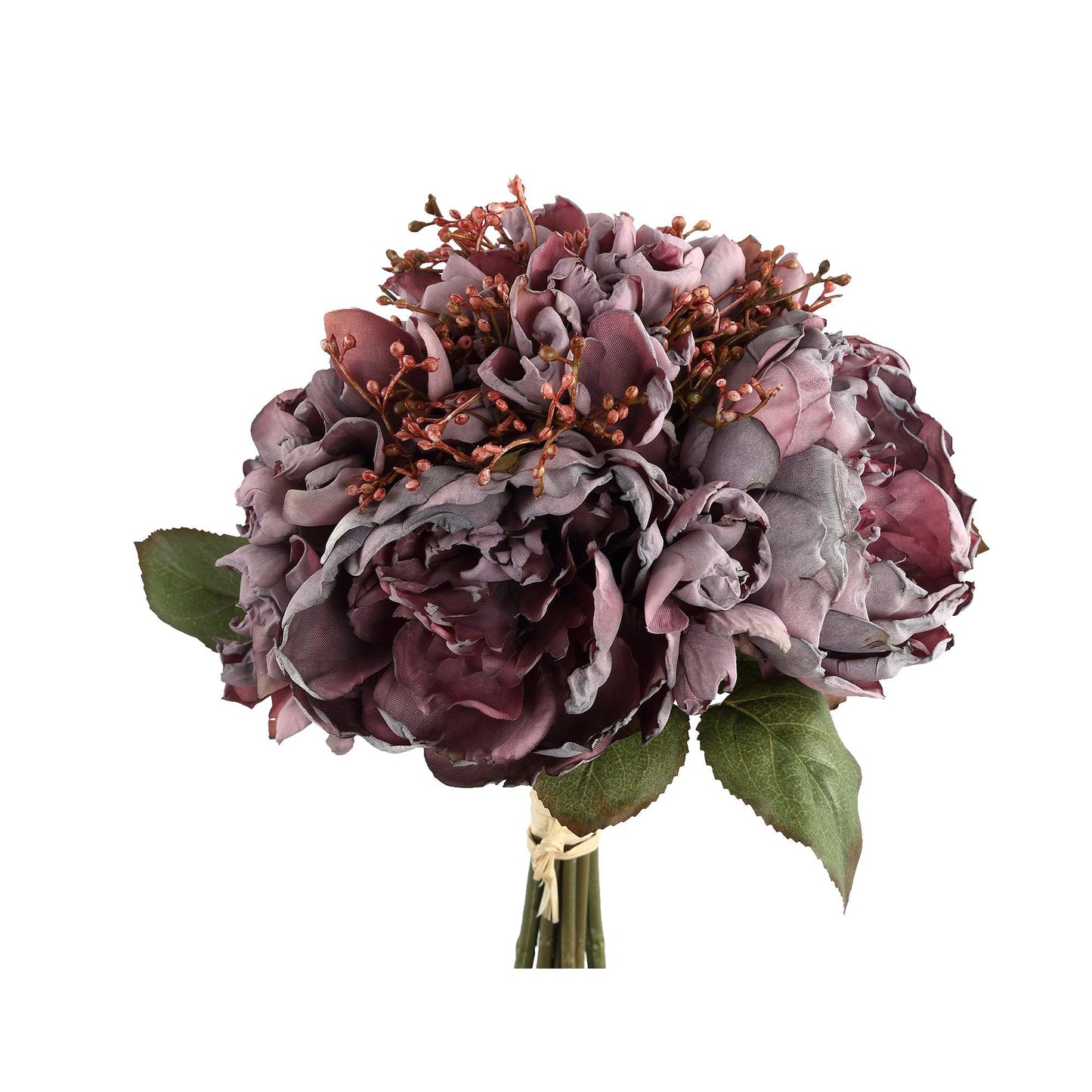 Purple PVC Peony Bunch Of Flowers