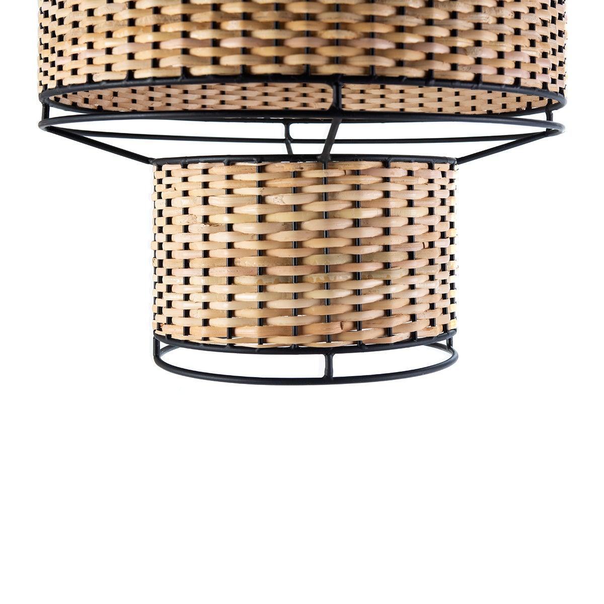 Rattan Ceiling Lamp W/Metal