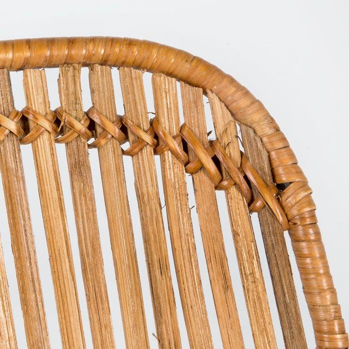 Rattan Chair W/Metal