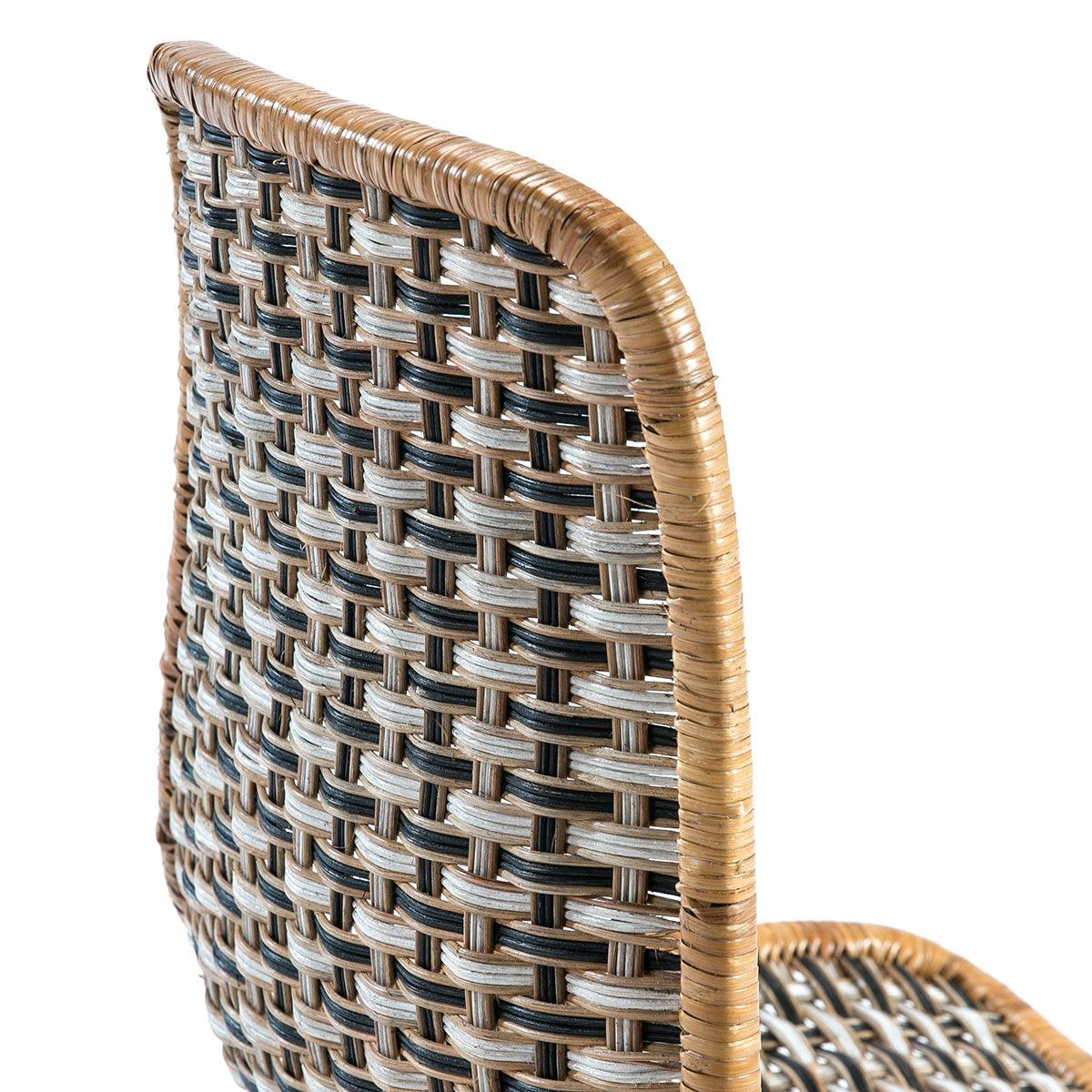 Rattan Chair W/Metal