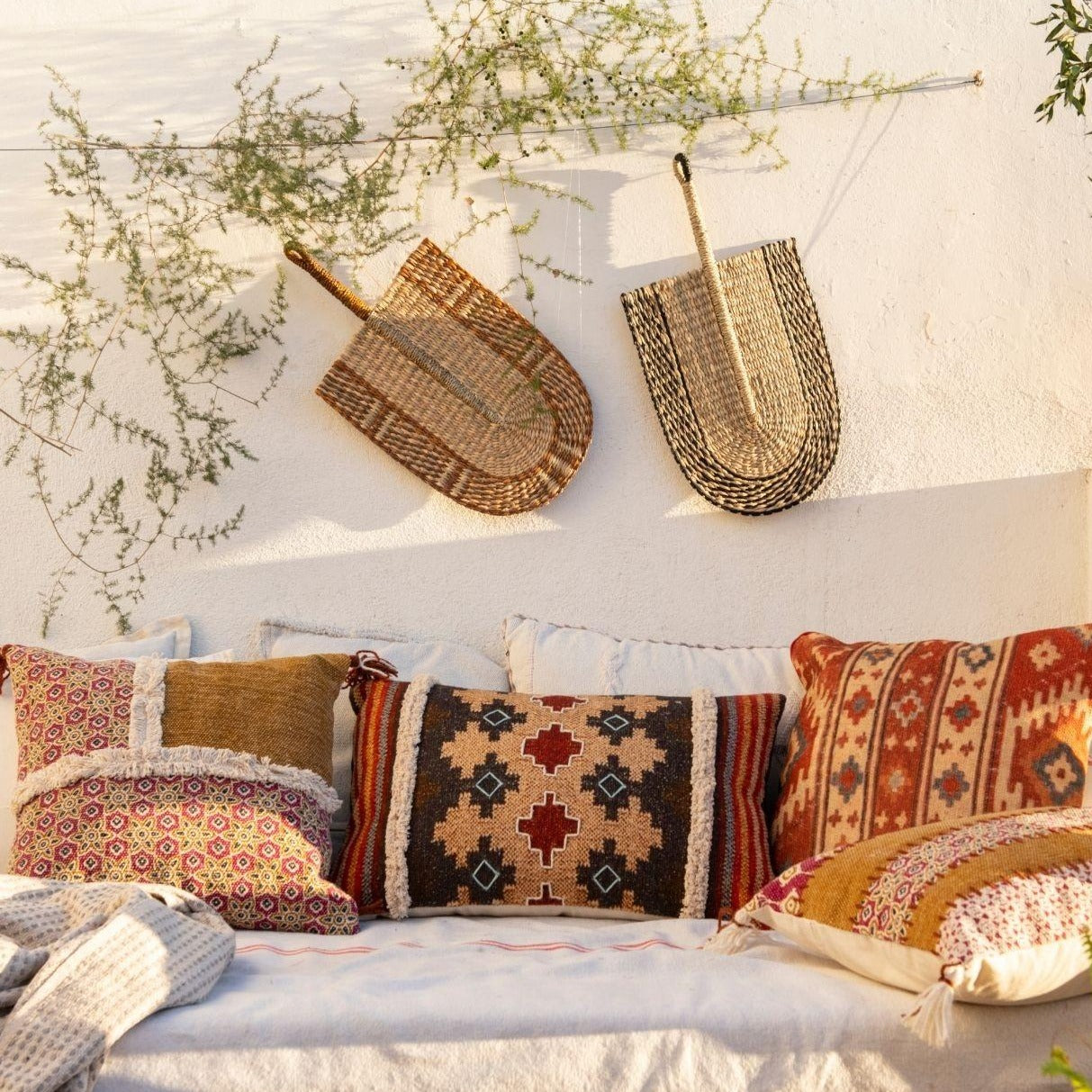 Rectangular Cotton Pillow W/ Filler