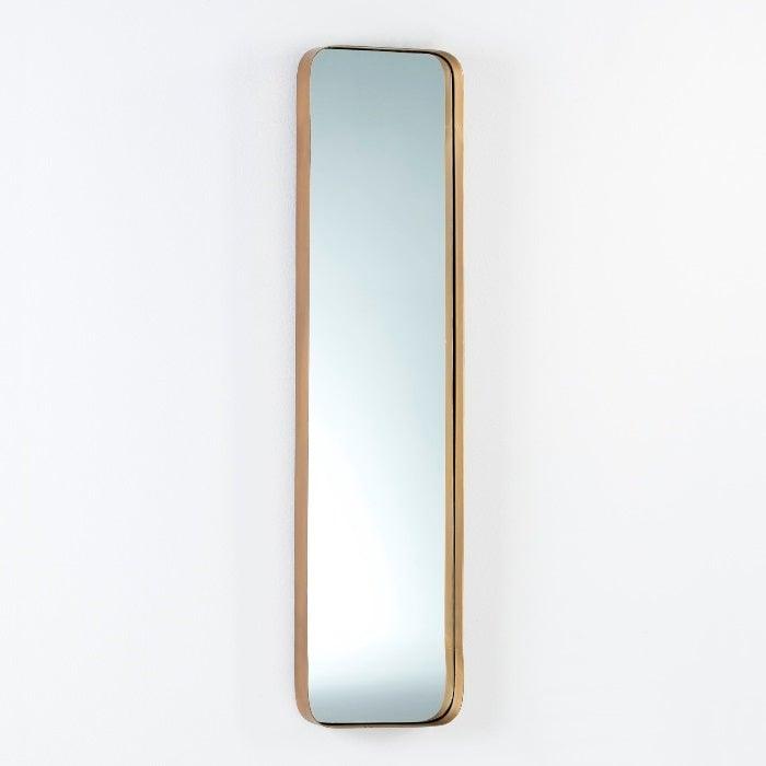 Rectangular Gold Metal Mirror