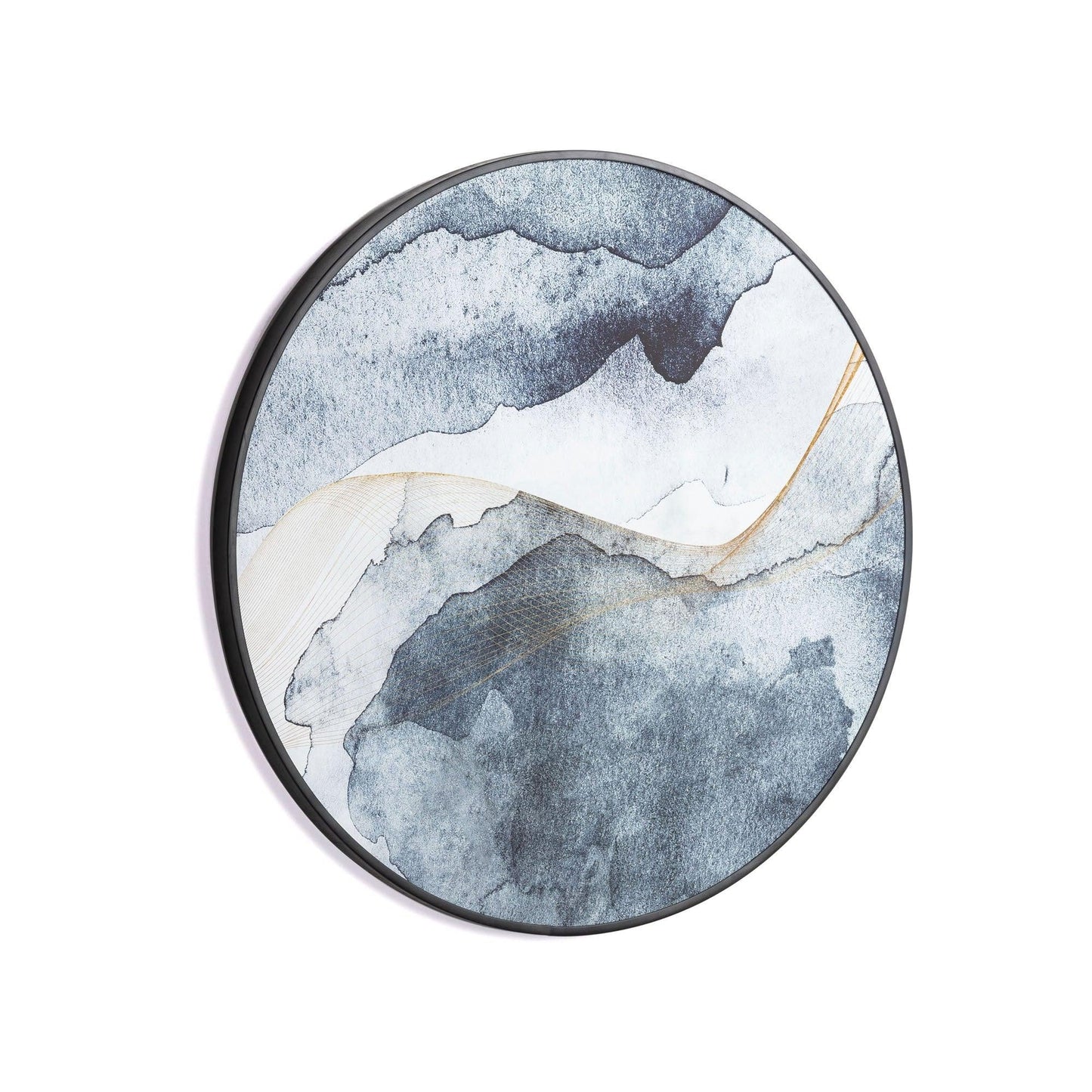 Round Blue Canvas