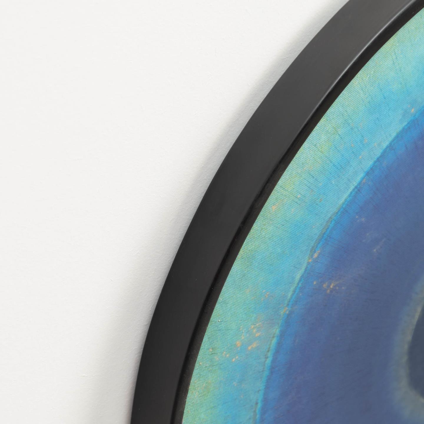 Round Blue Canvas