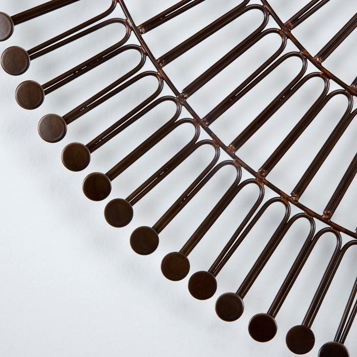 Round Bronze Metal Mirror