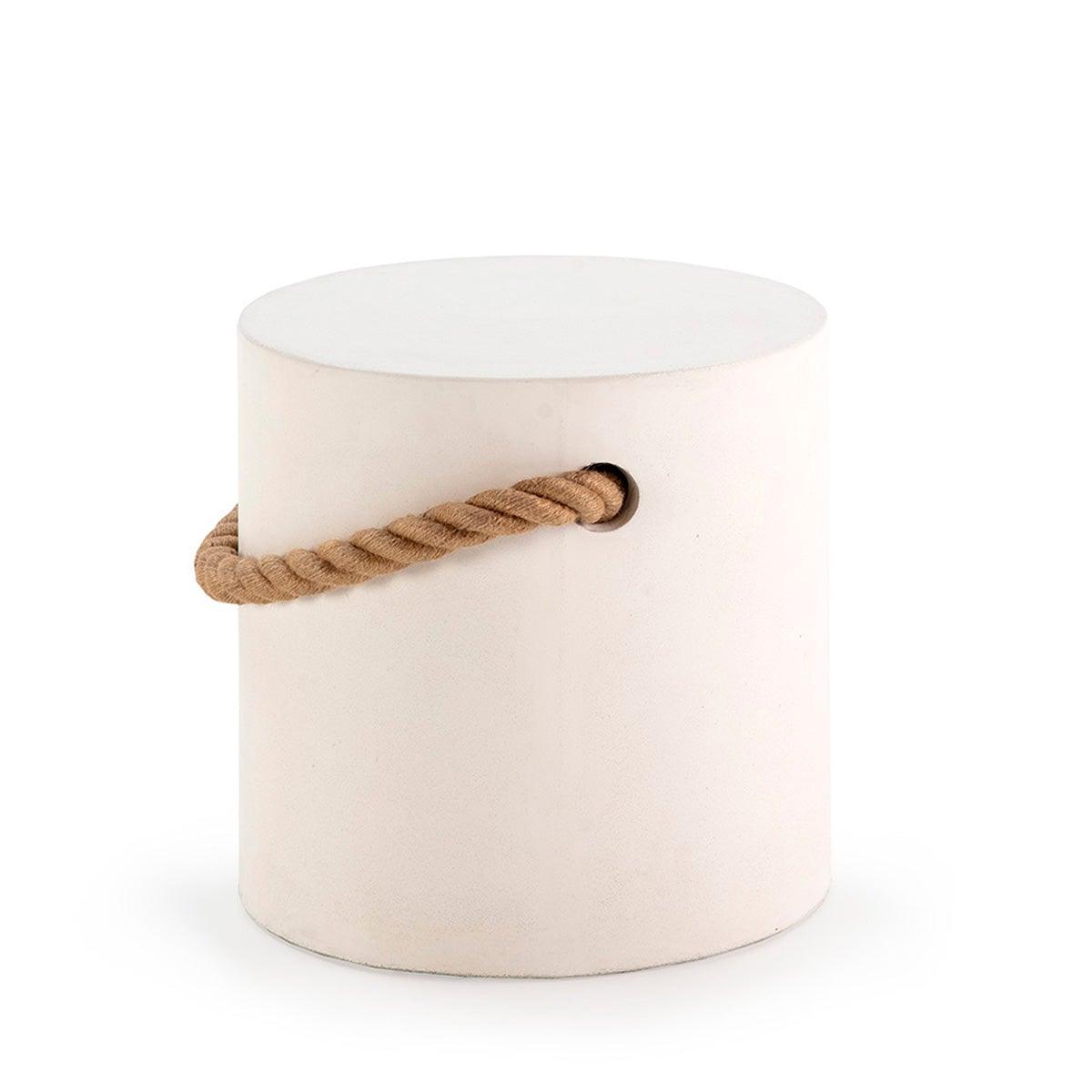 Round Ceramic Stool W/Jute