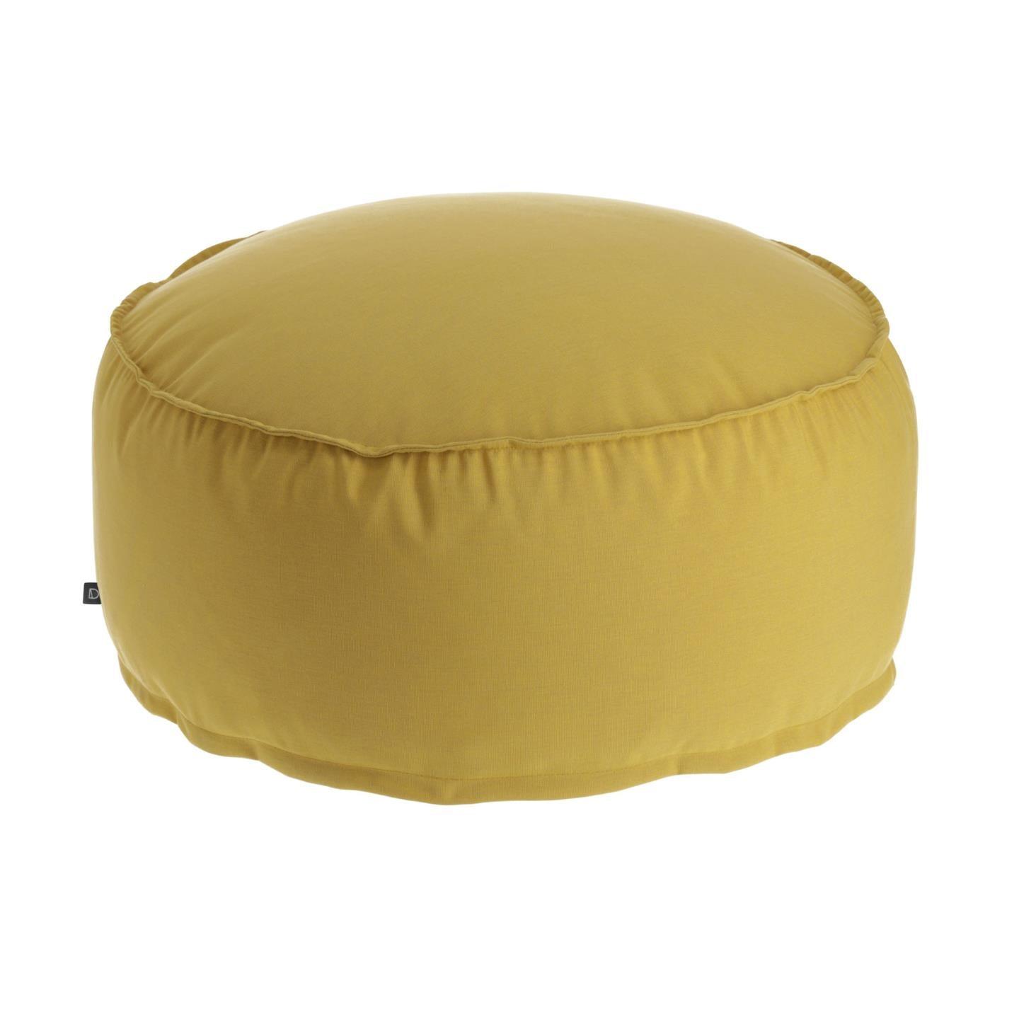 Round Fabric Pouf