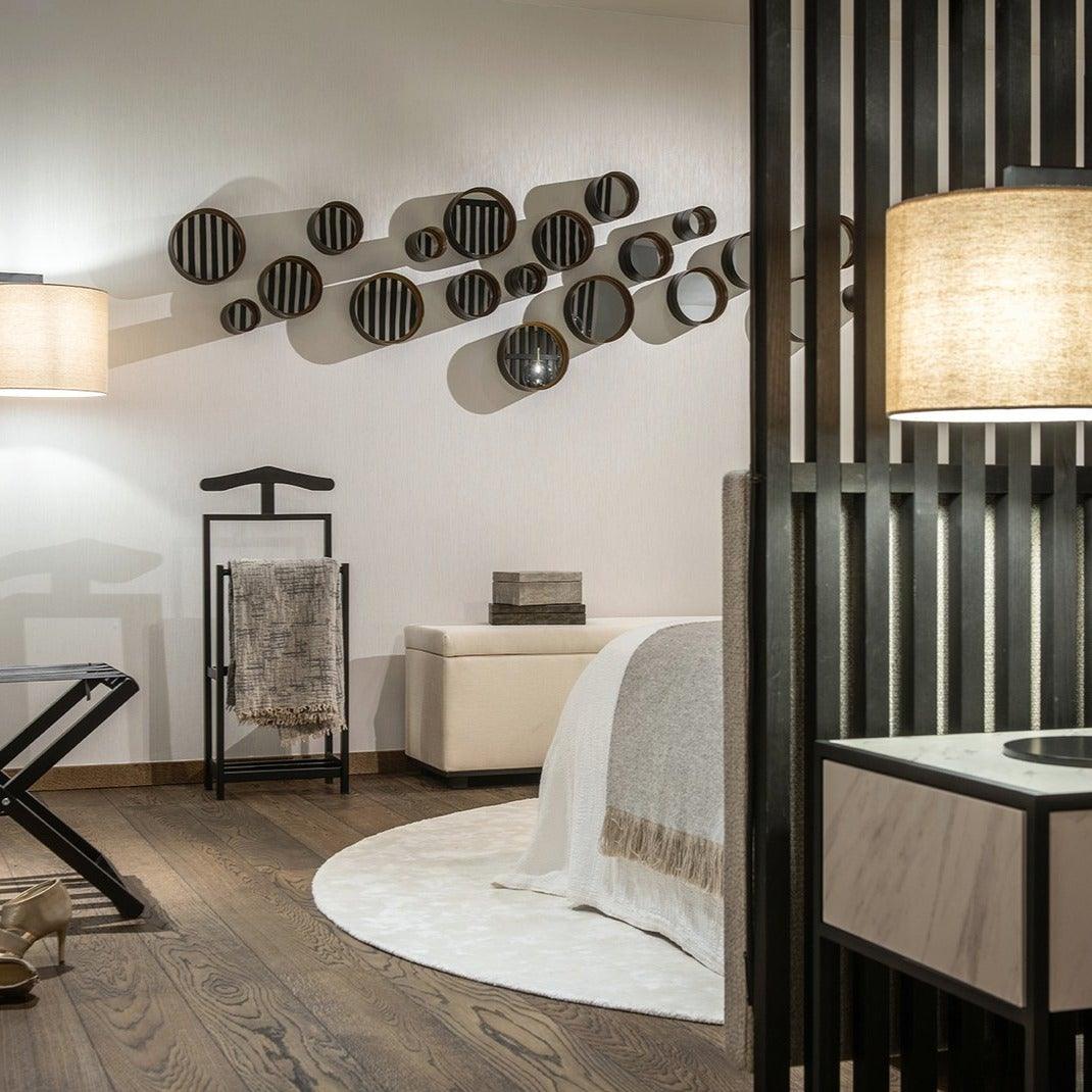 Round Iron Mirror Set (x4)