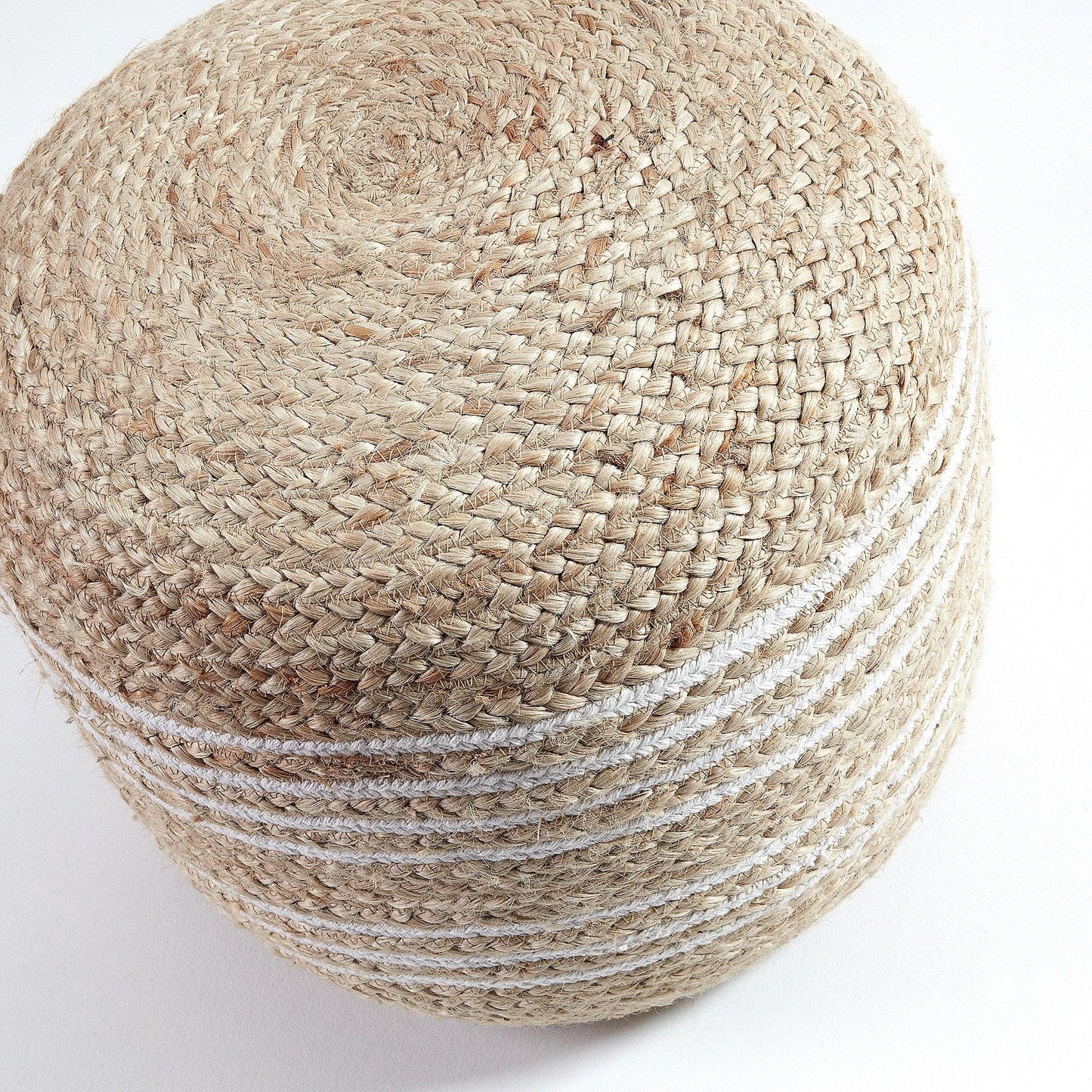 Round Jute Pouf