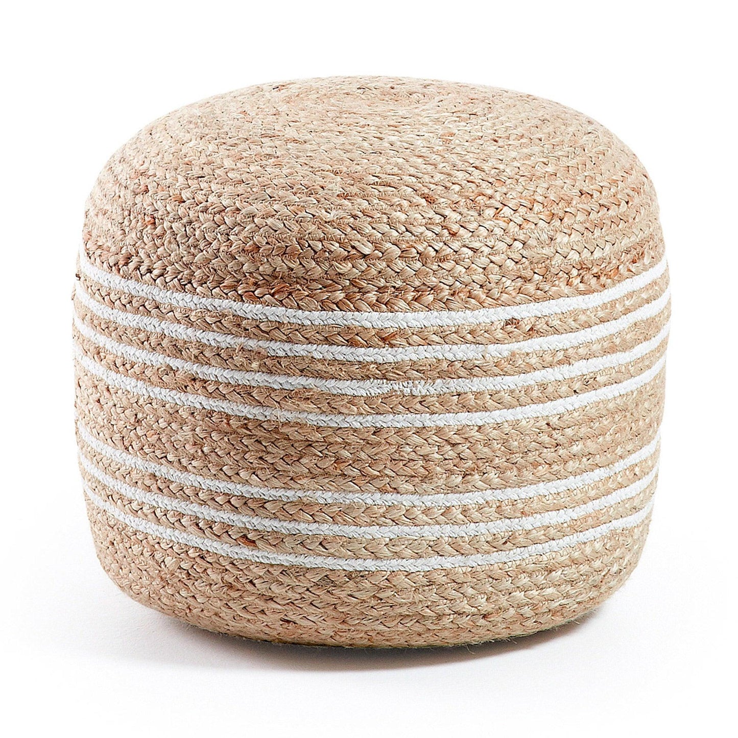 Round Jute Pouf