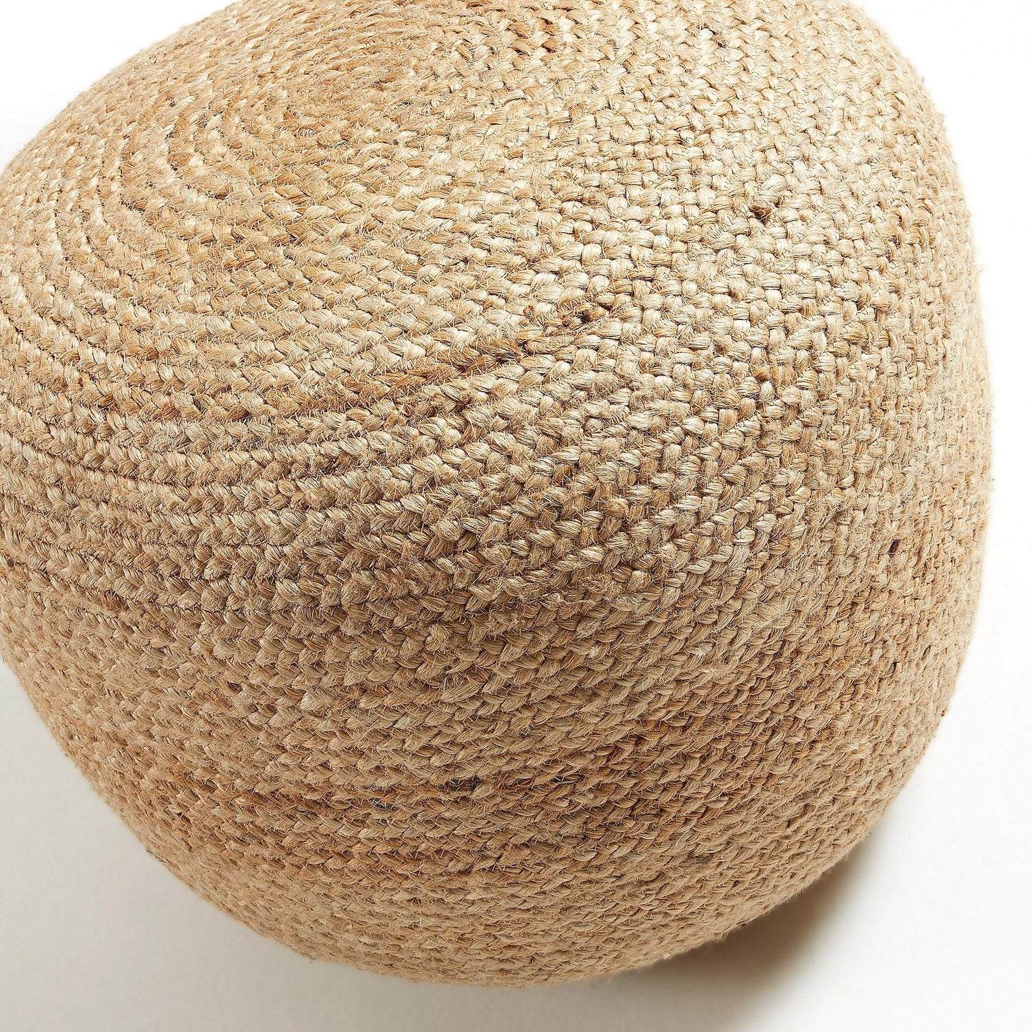 Round Jute Pouf