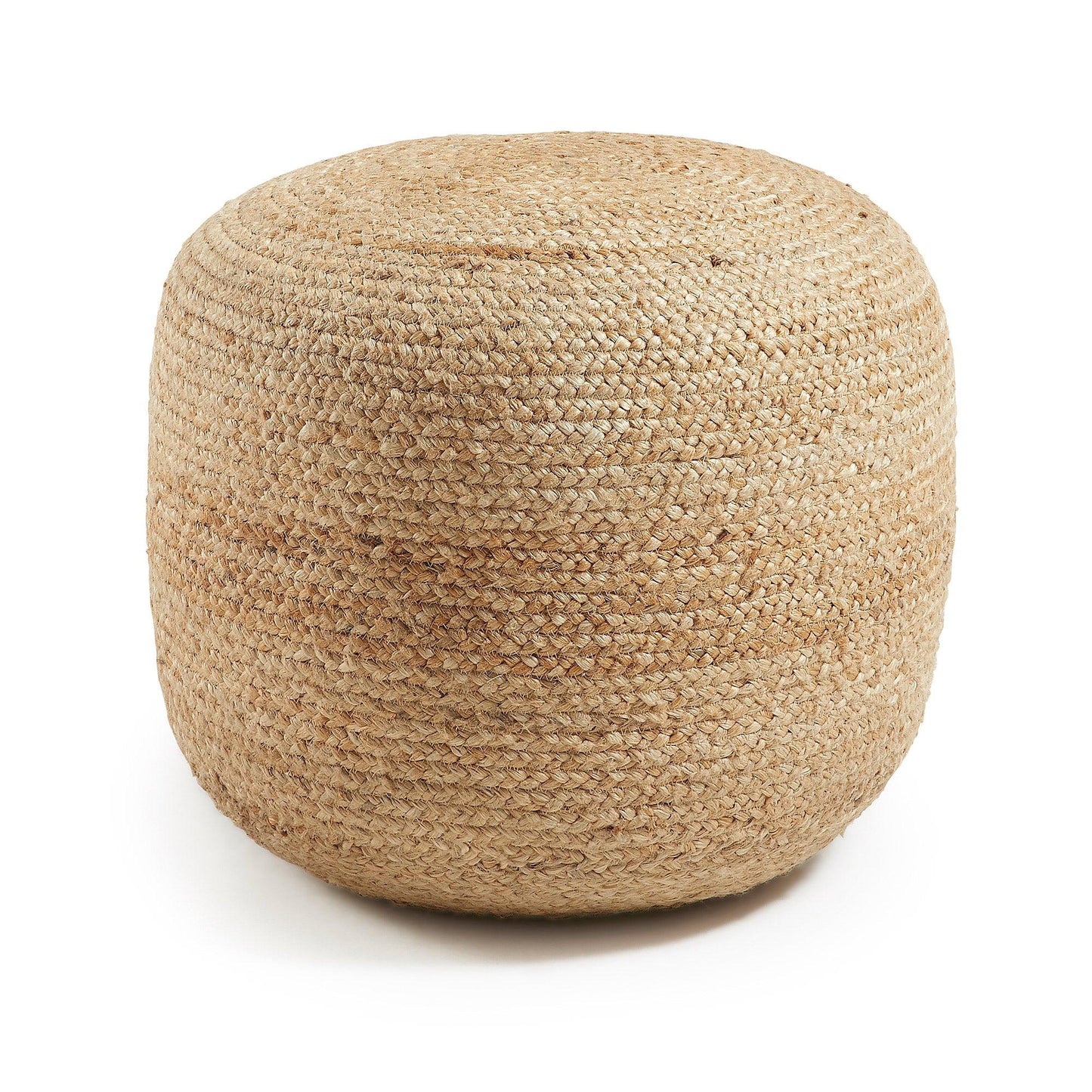 Round Jute Pouf