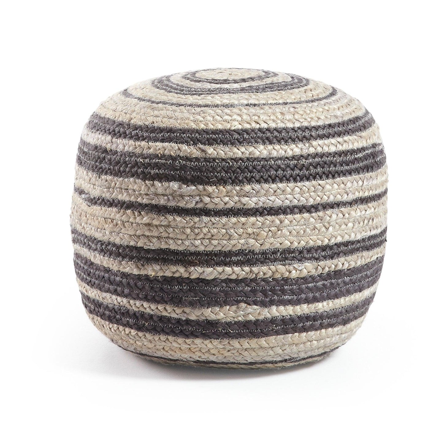 Round Jute Pouf