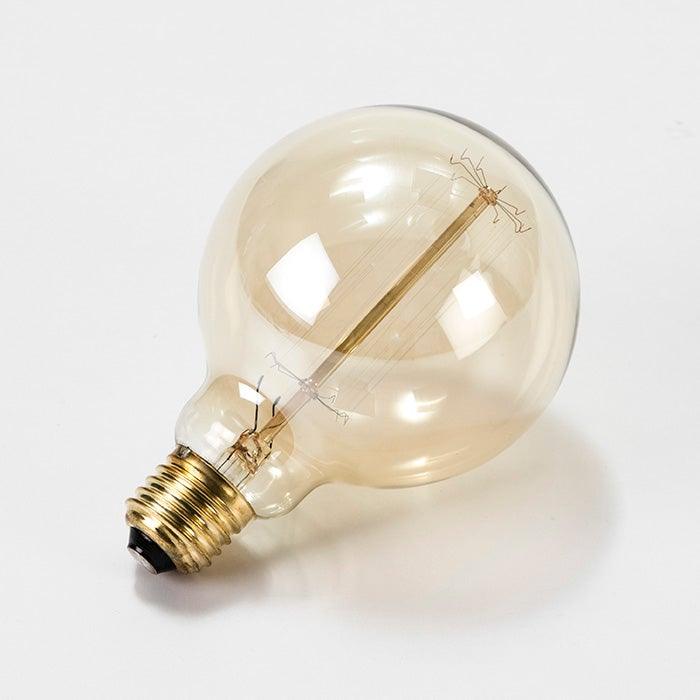 Round Light Bulb W/Filaments