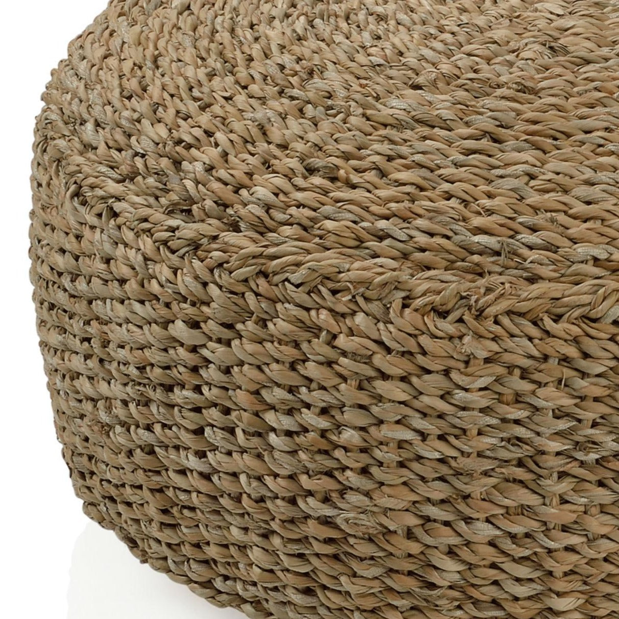 Round Nature Rafia Pouf