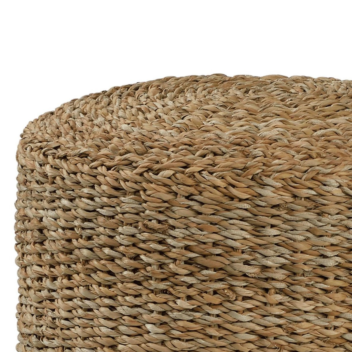 Round Nature Rafia Pouf