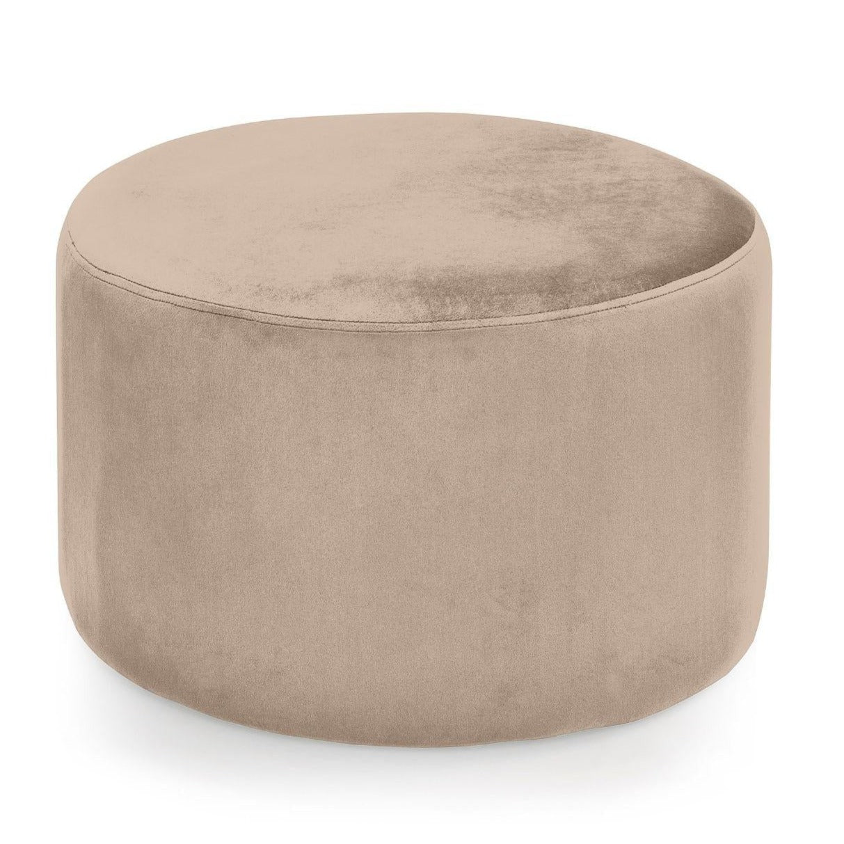 Round Polyester Pouf