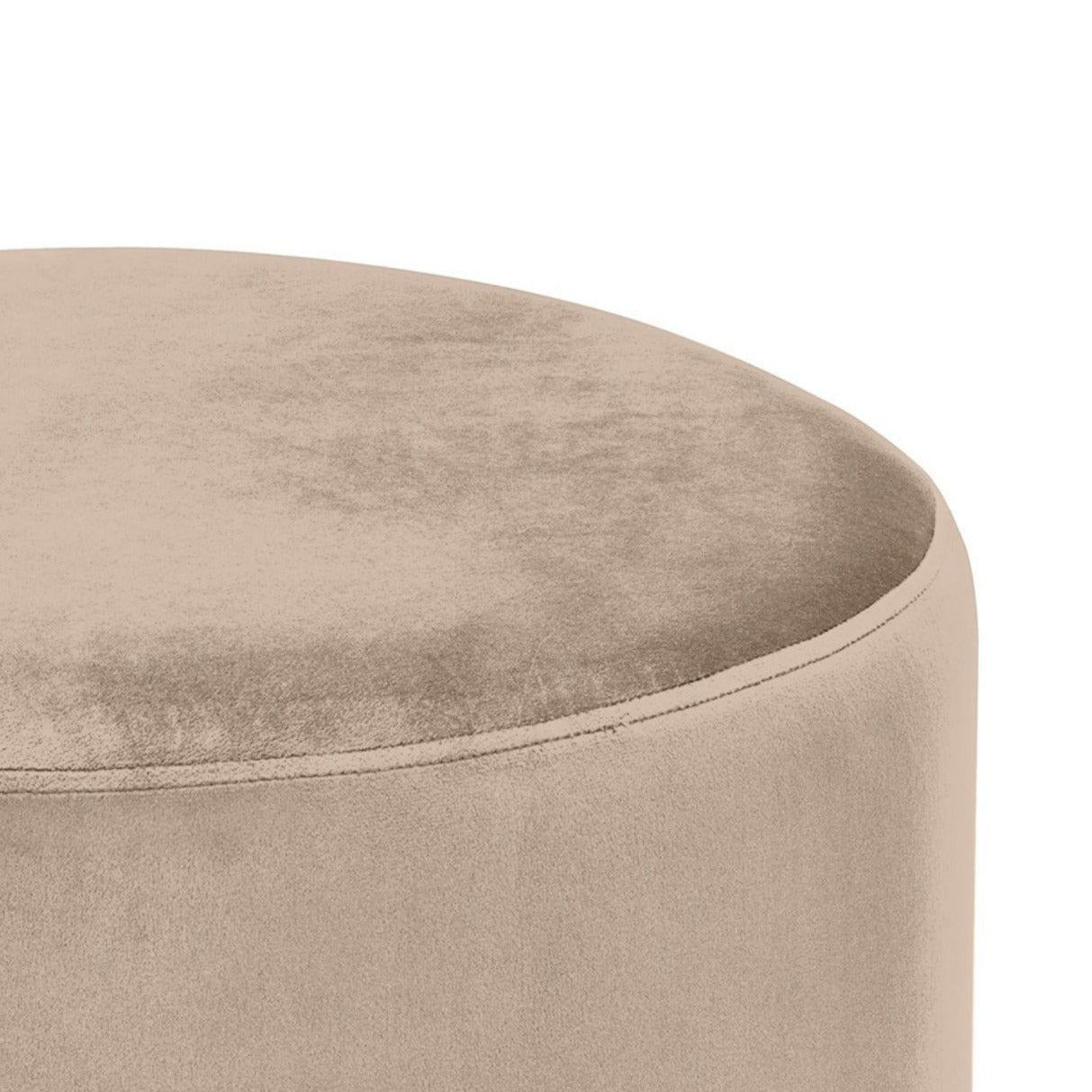 Round Polyester Pouf