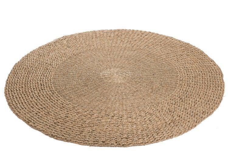 Round Rattan Rug