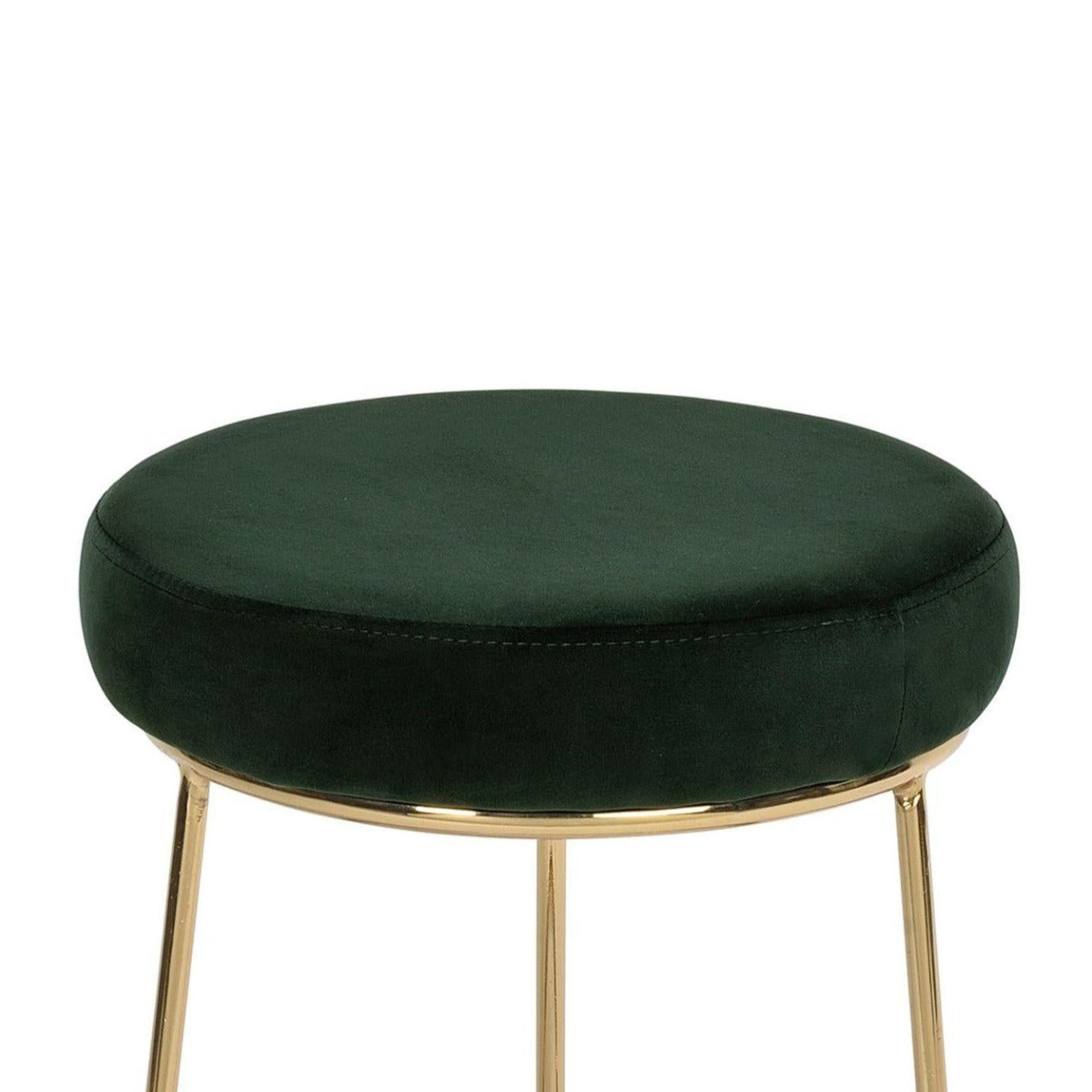 Round Velour Stool