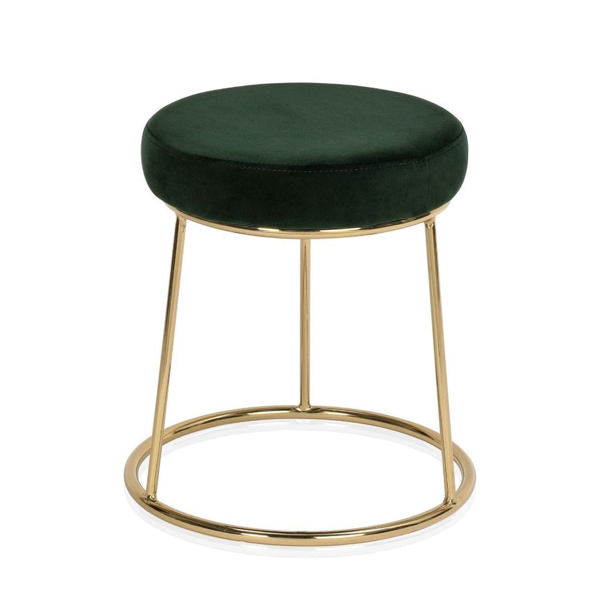 Round Velour Stool