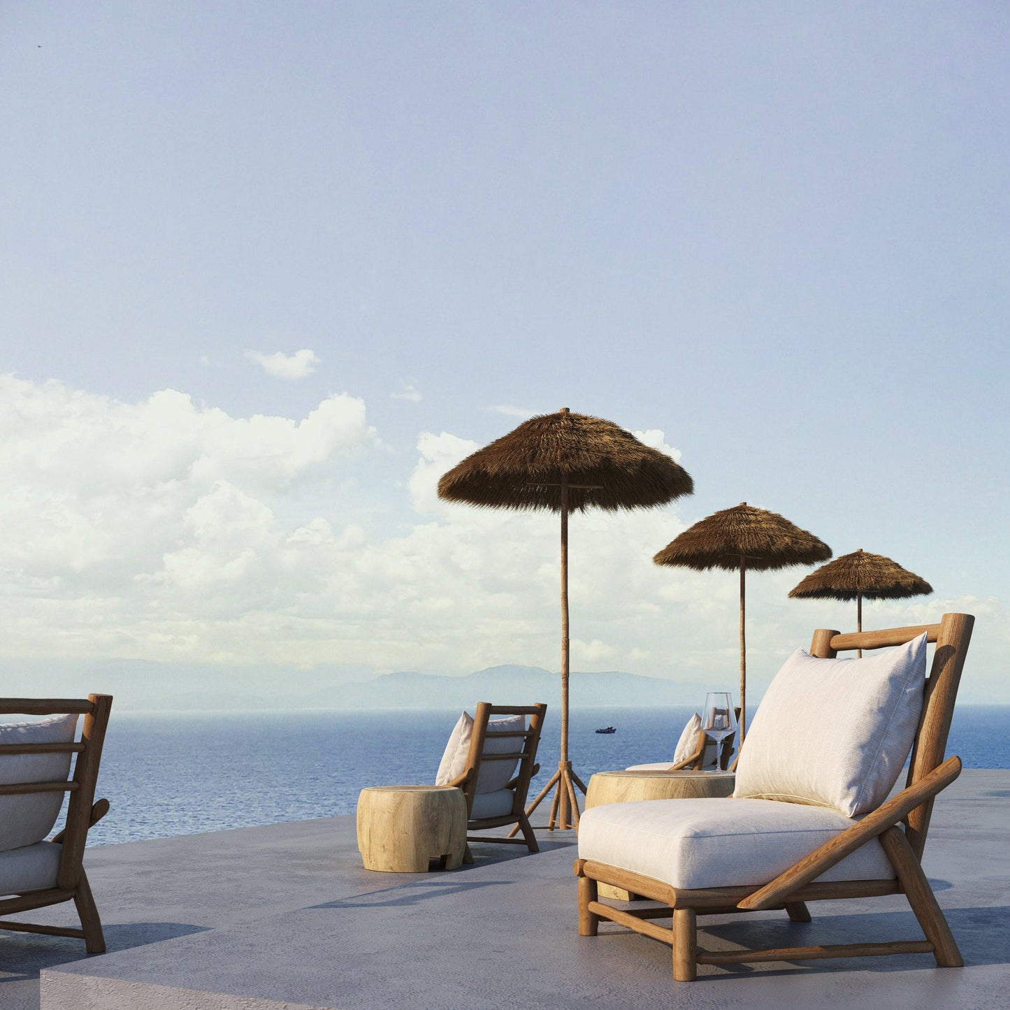 Round Wood Coffee Table