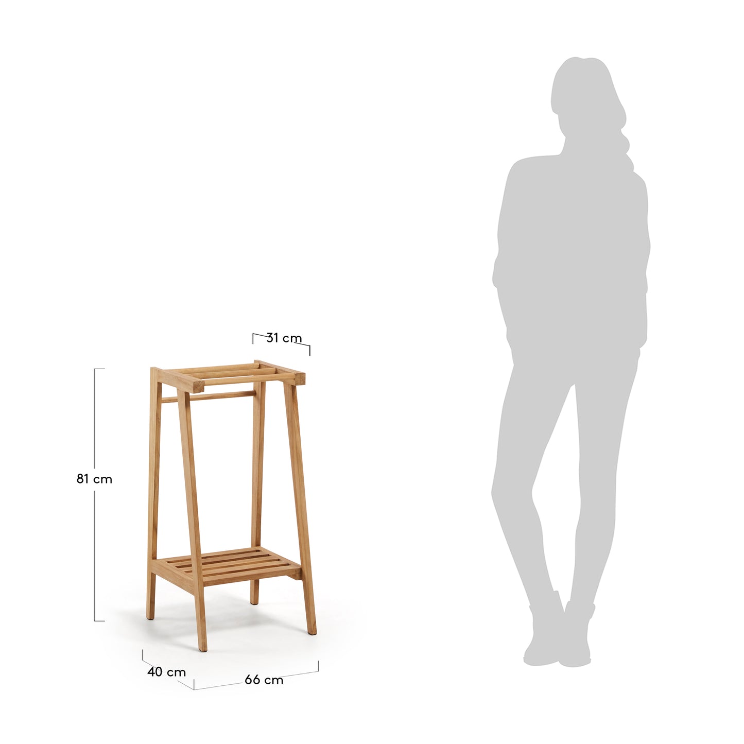 Nature Wood Towel Rack