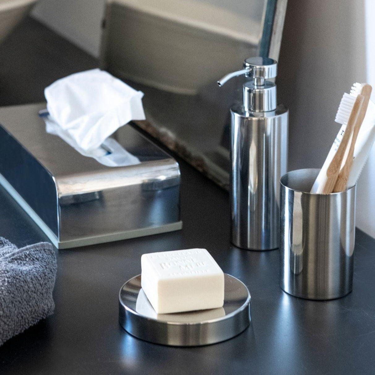 Silver Iron Soap Dish