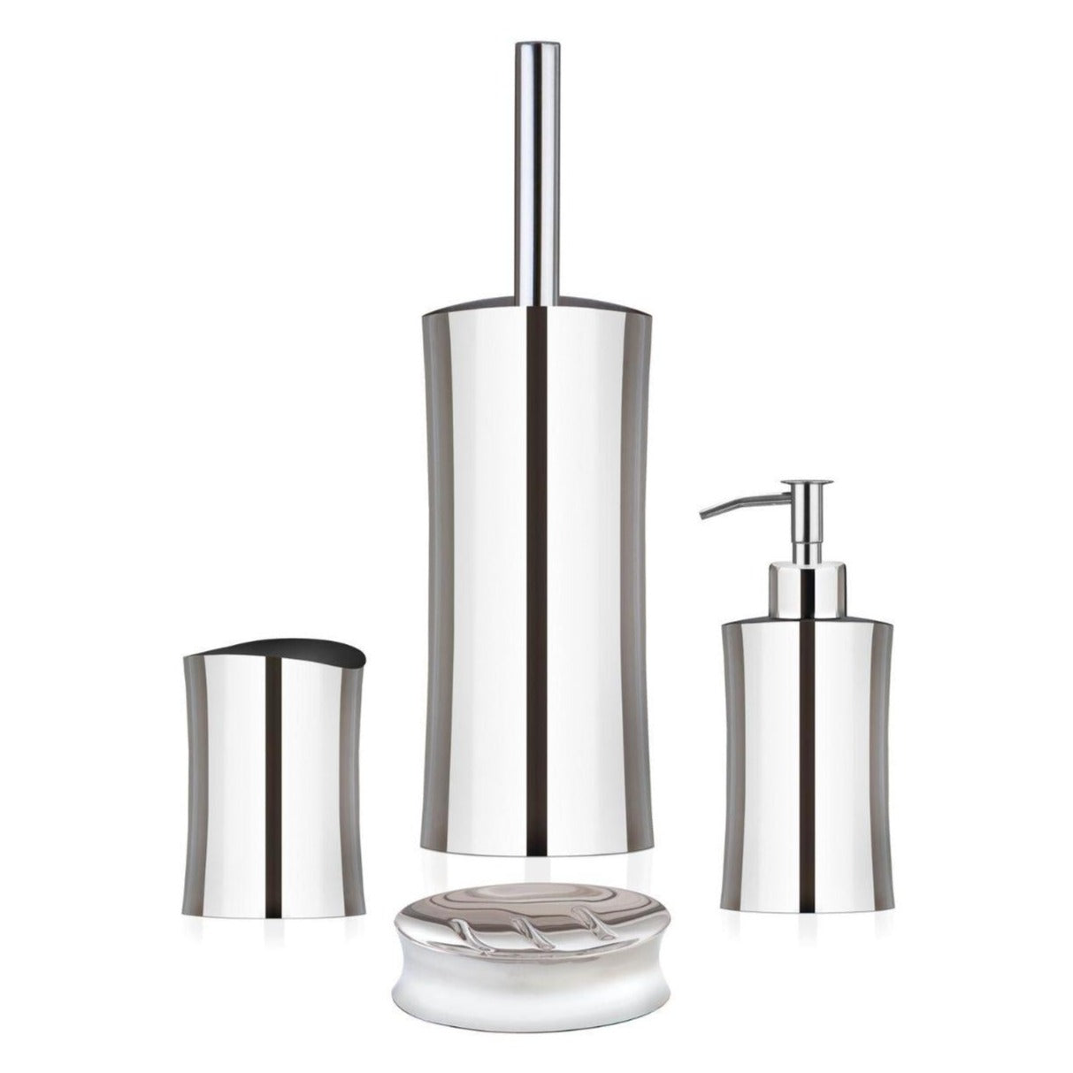 Silver Iron Toilet Brush