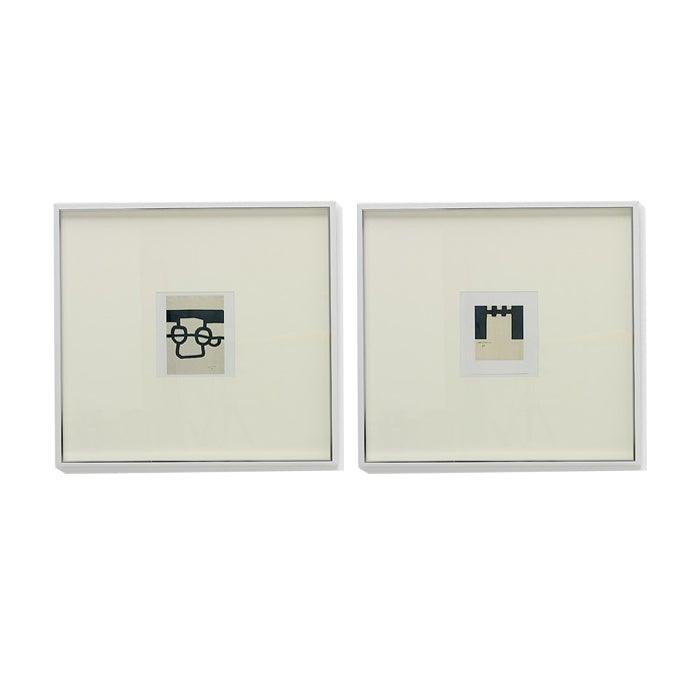 Silver Metal Frame Set (x2)