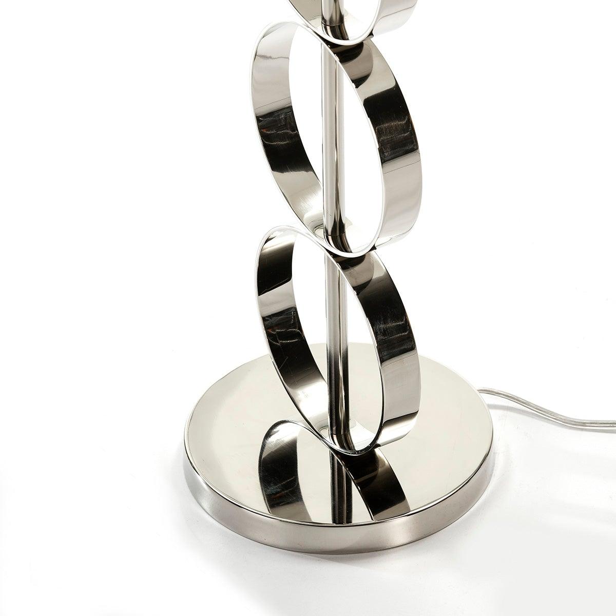 Silver Metal Table Lamp