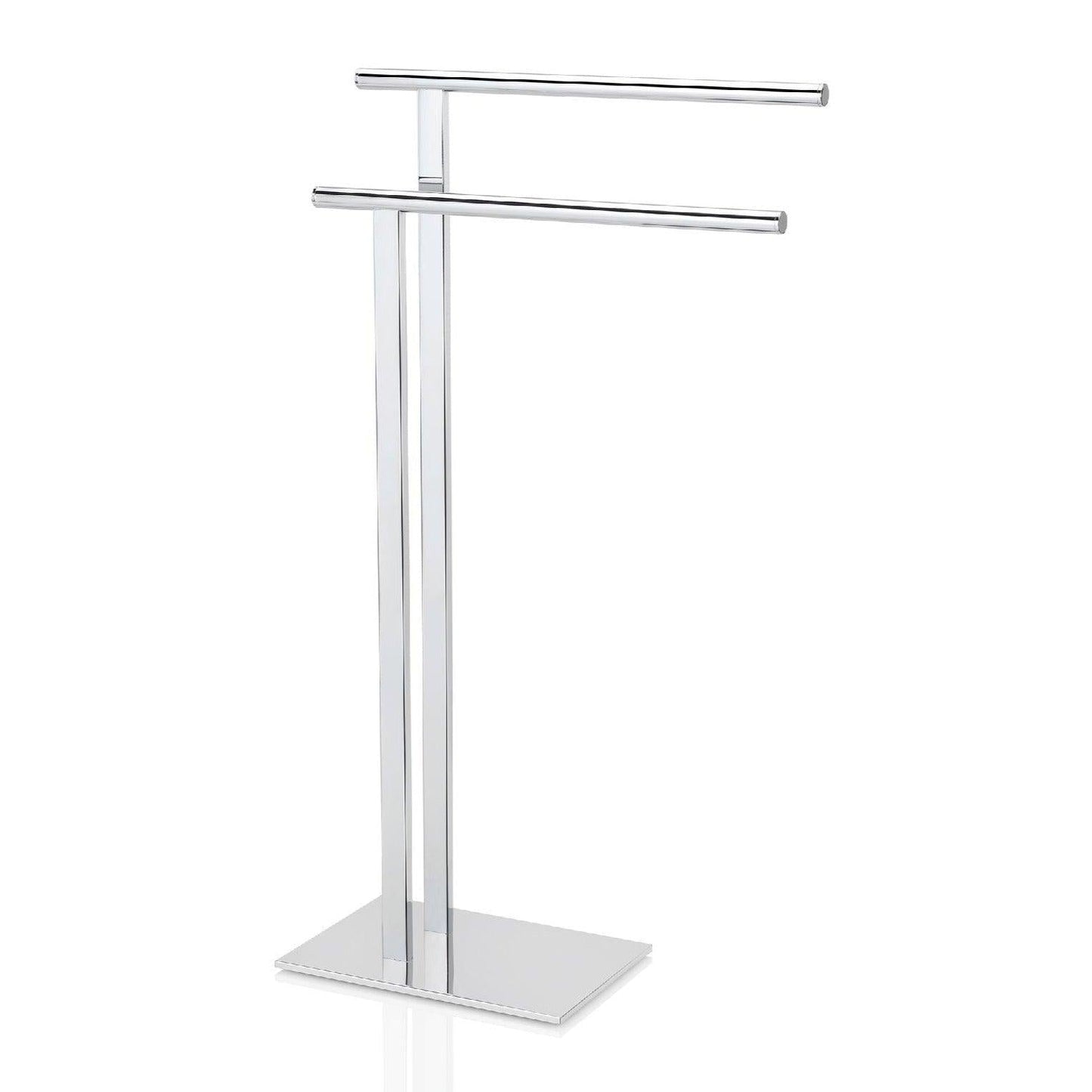 Silver Metal Towel Rack