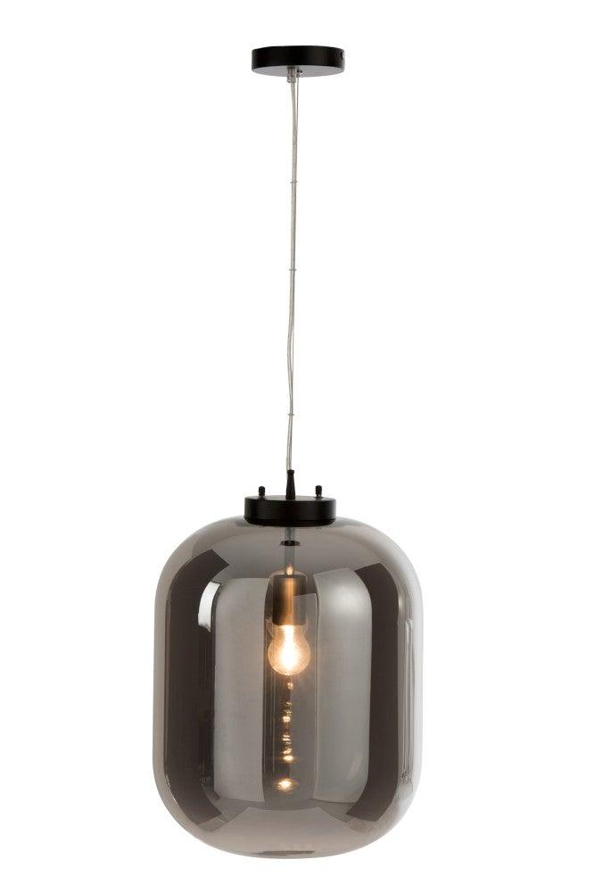 Smoked Glass Ceiling Lamp