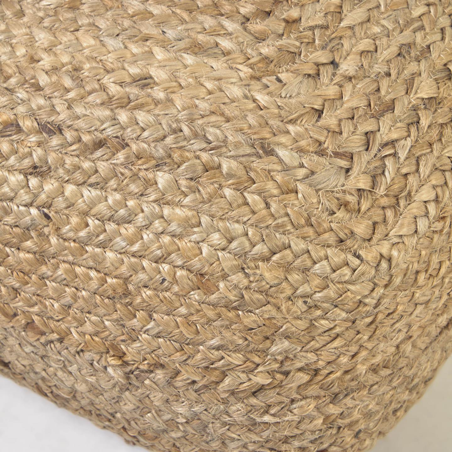 Square Jute Pouf