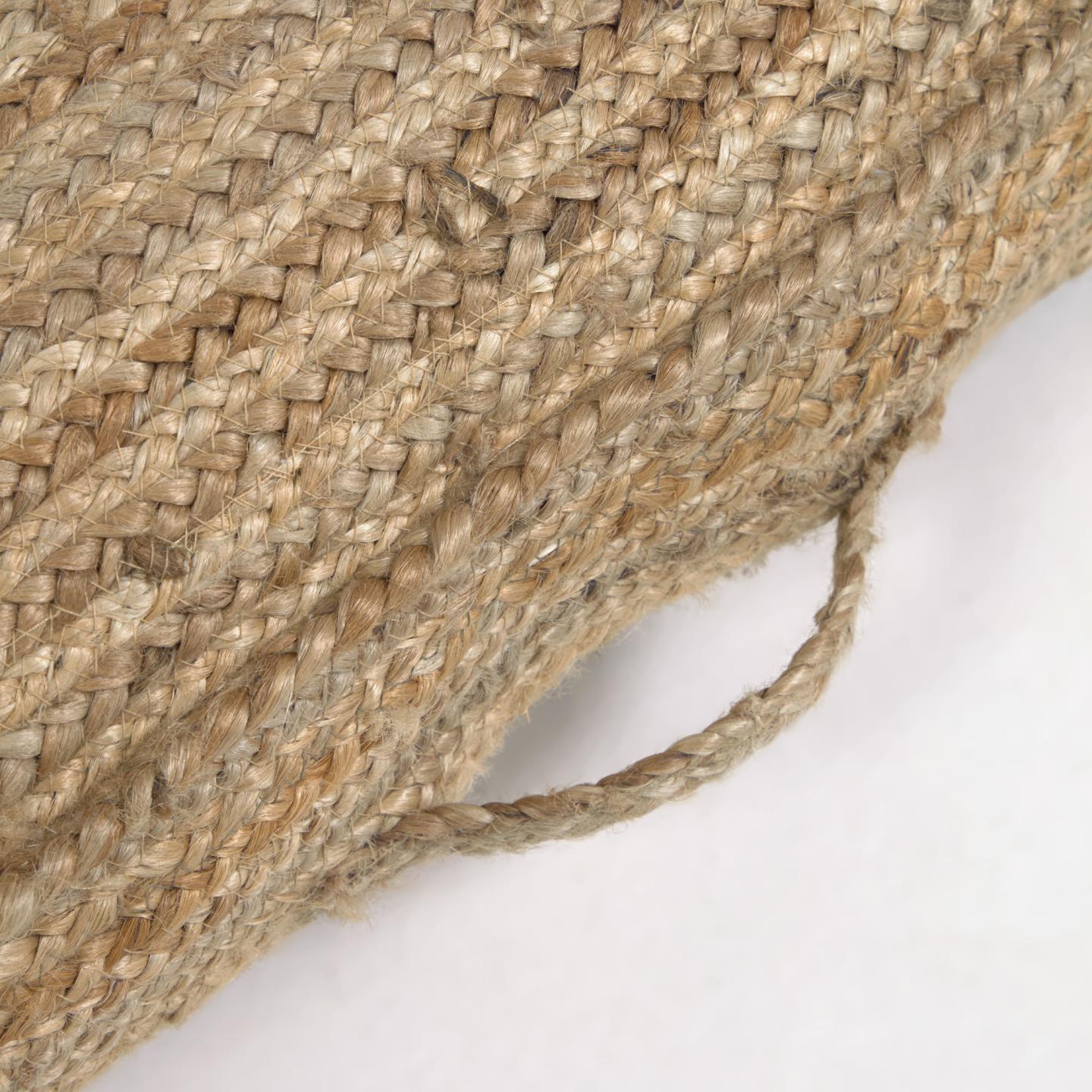 Square Jute Pouf