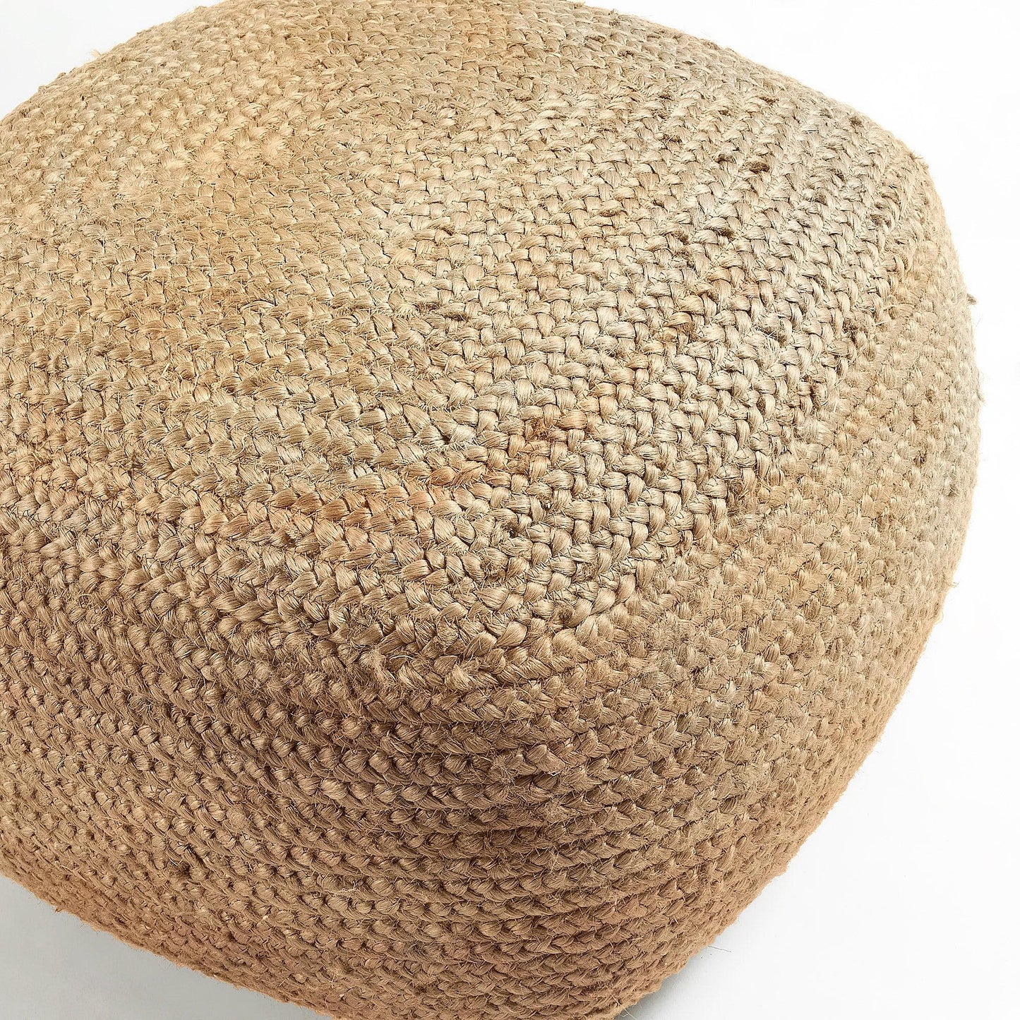 Square Jute Pouf