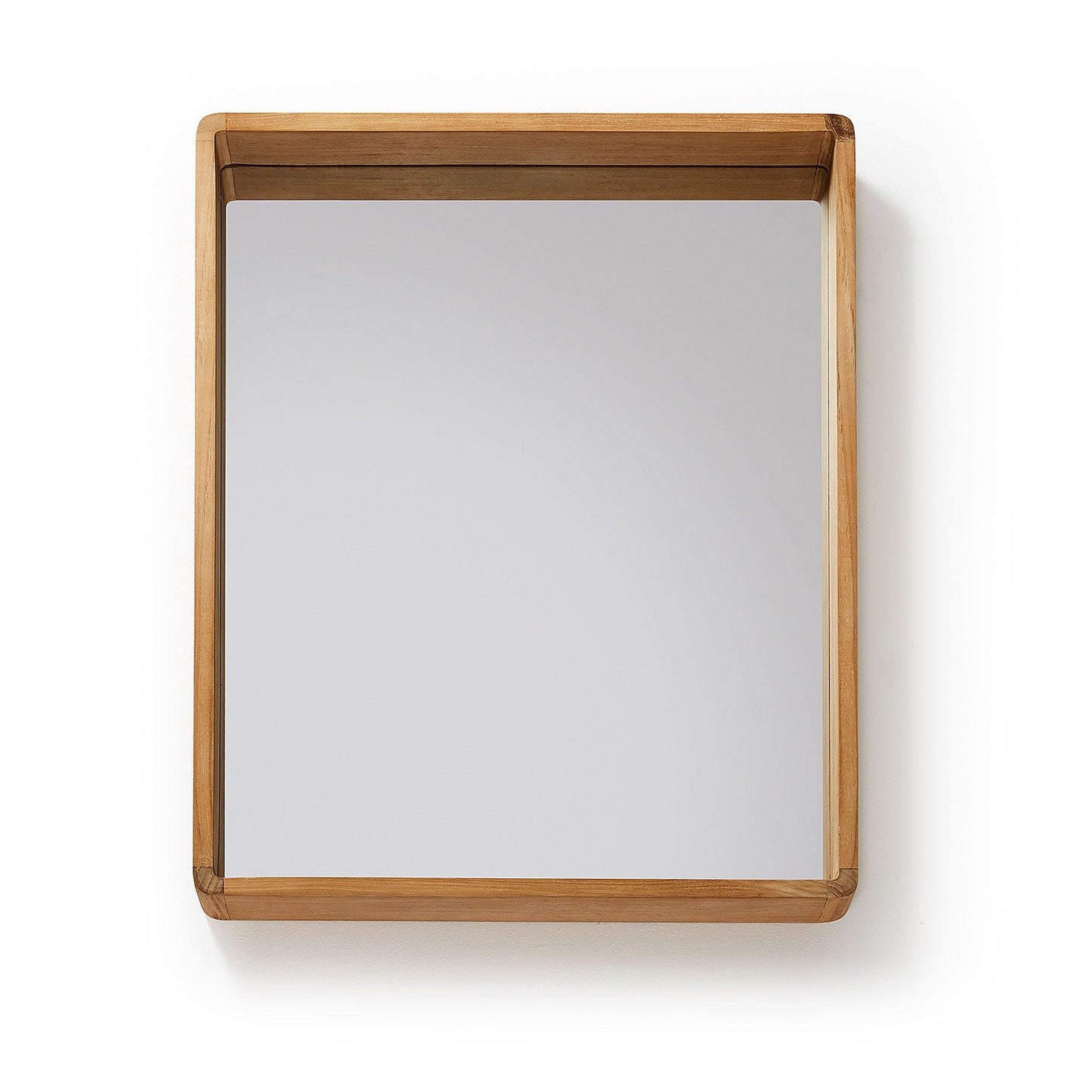 Square Wood Mirror