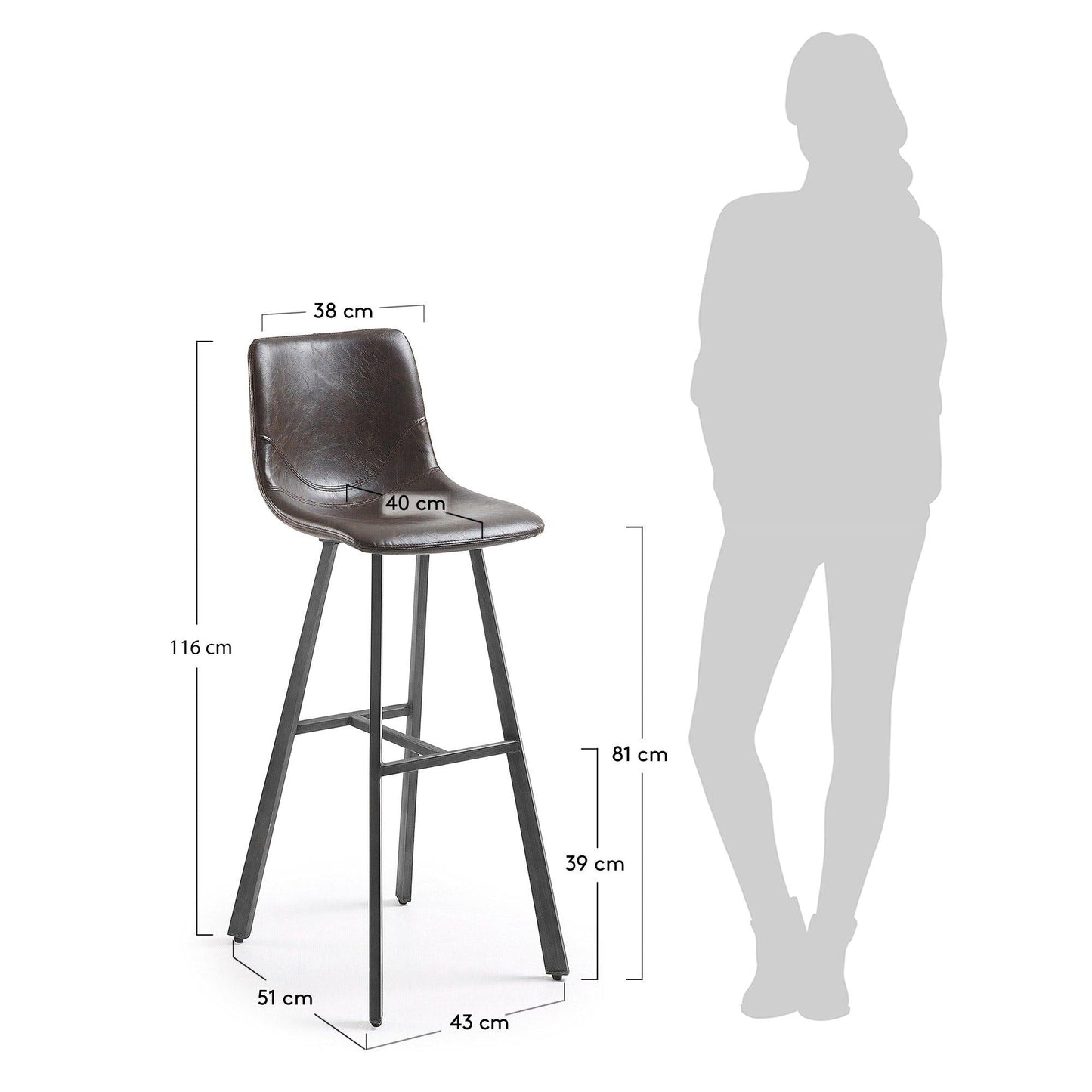 Synthetic Leather Barstool