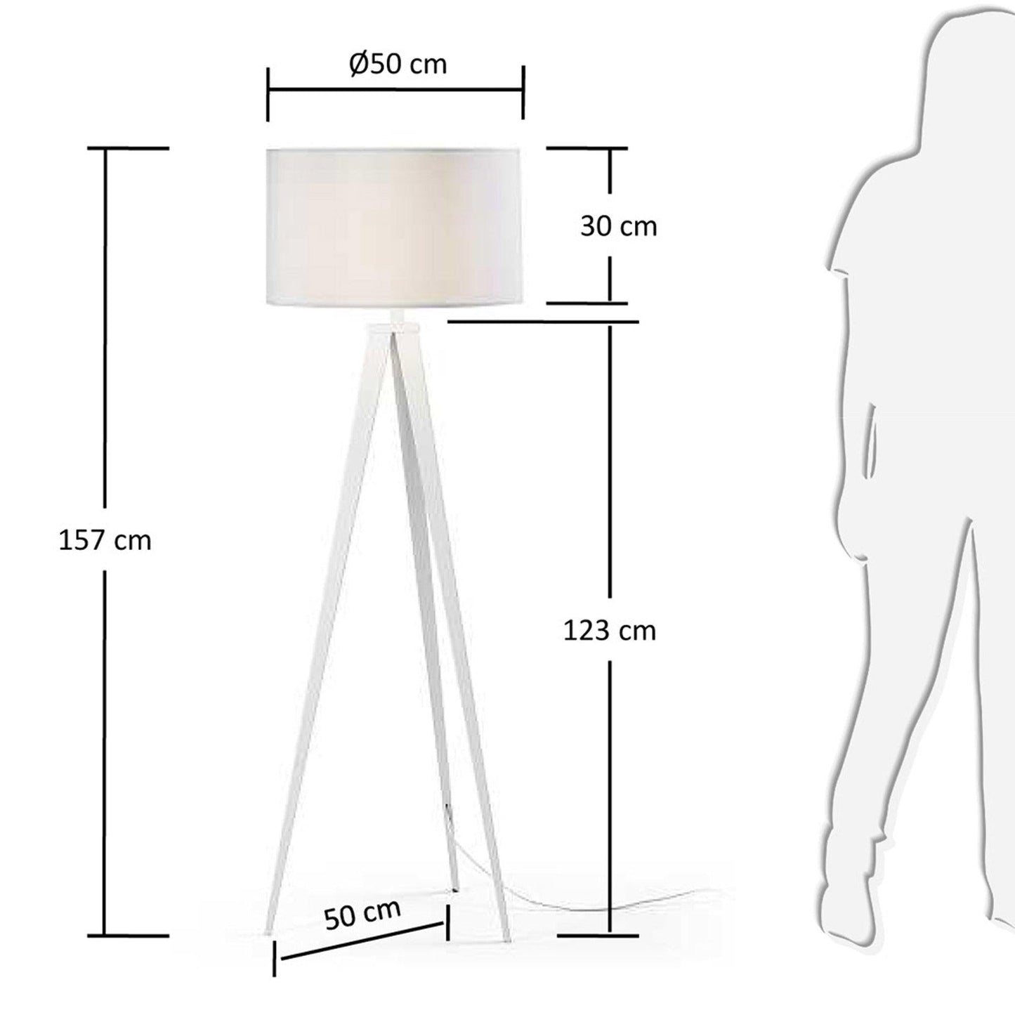 Tripod Iron Floor Lamp