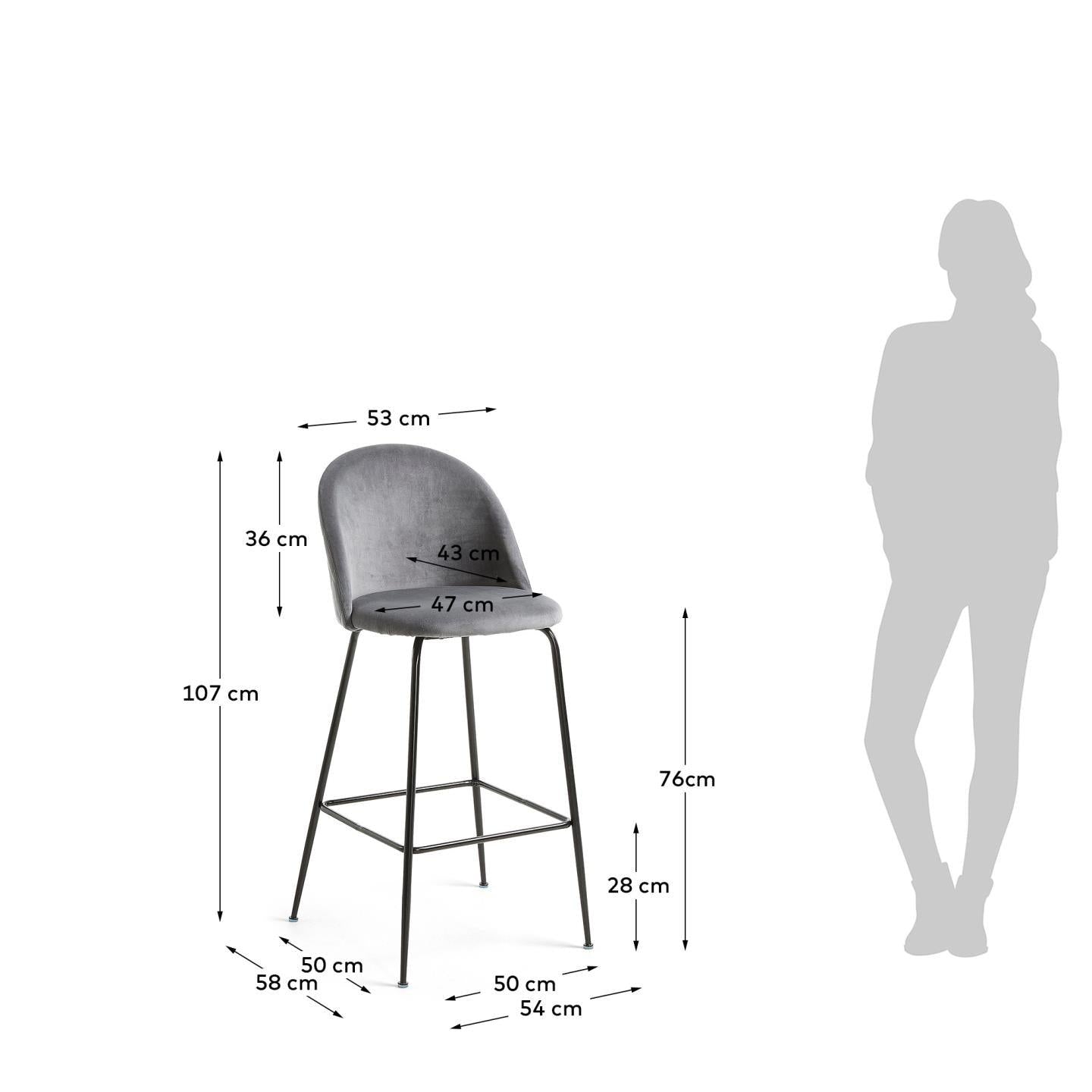 Velour Barstool