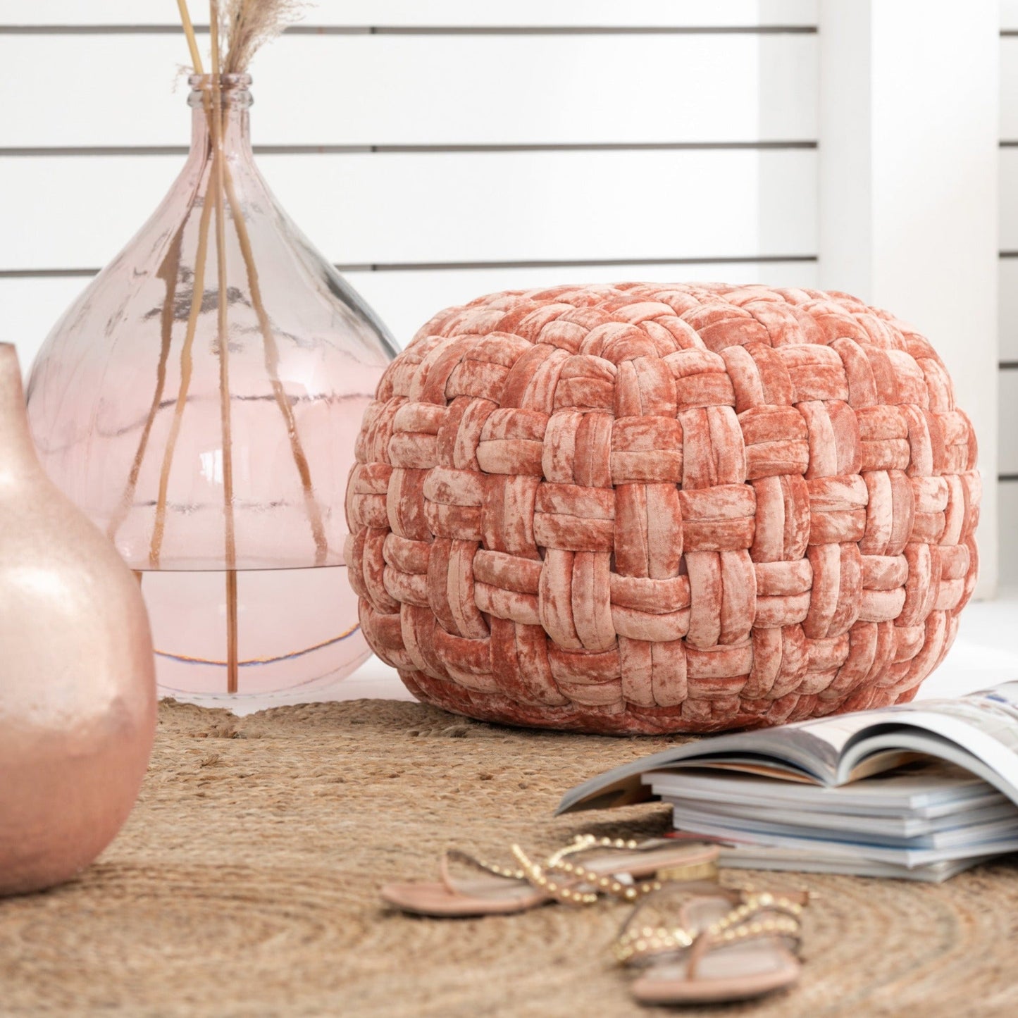 Viscose Pouf