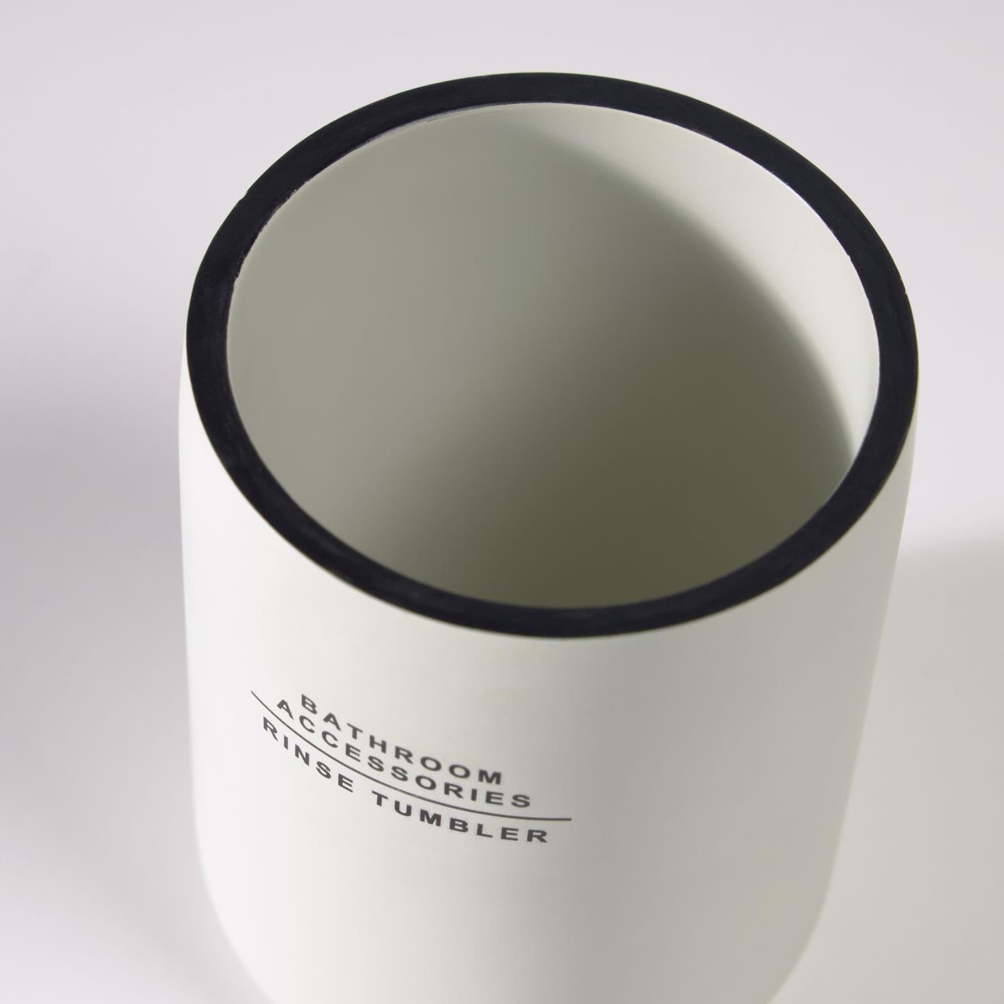 White Acrylic Toothbrush Holder