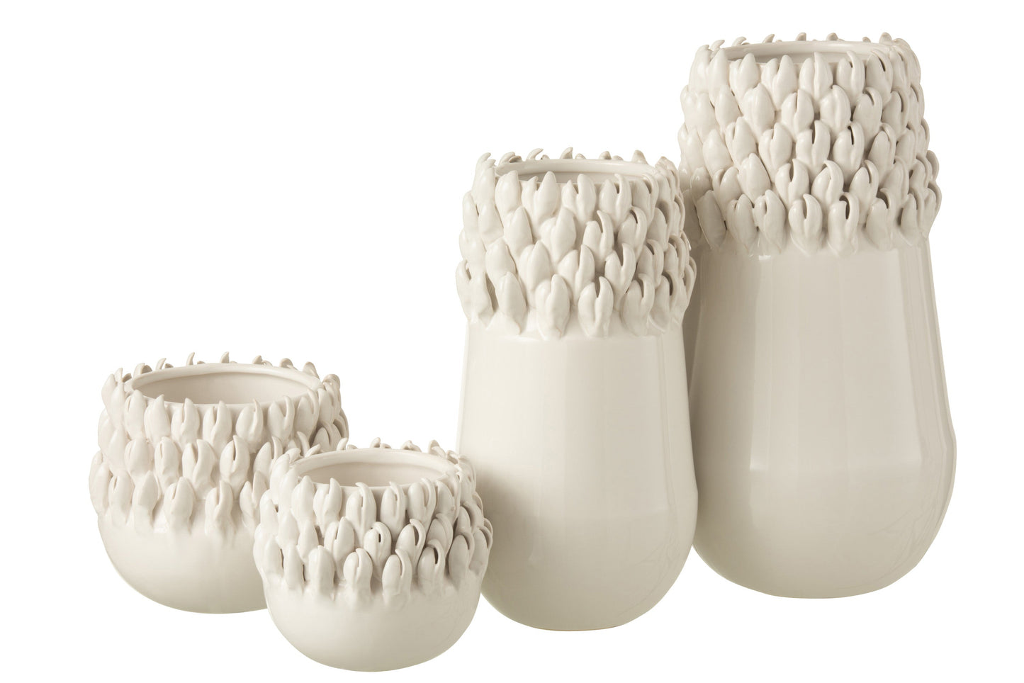 White Ceramic Flower Pot