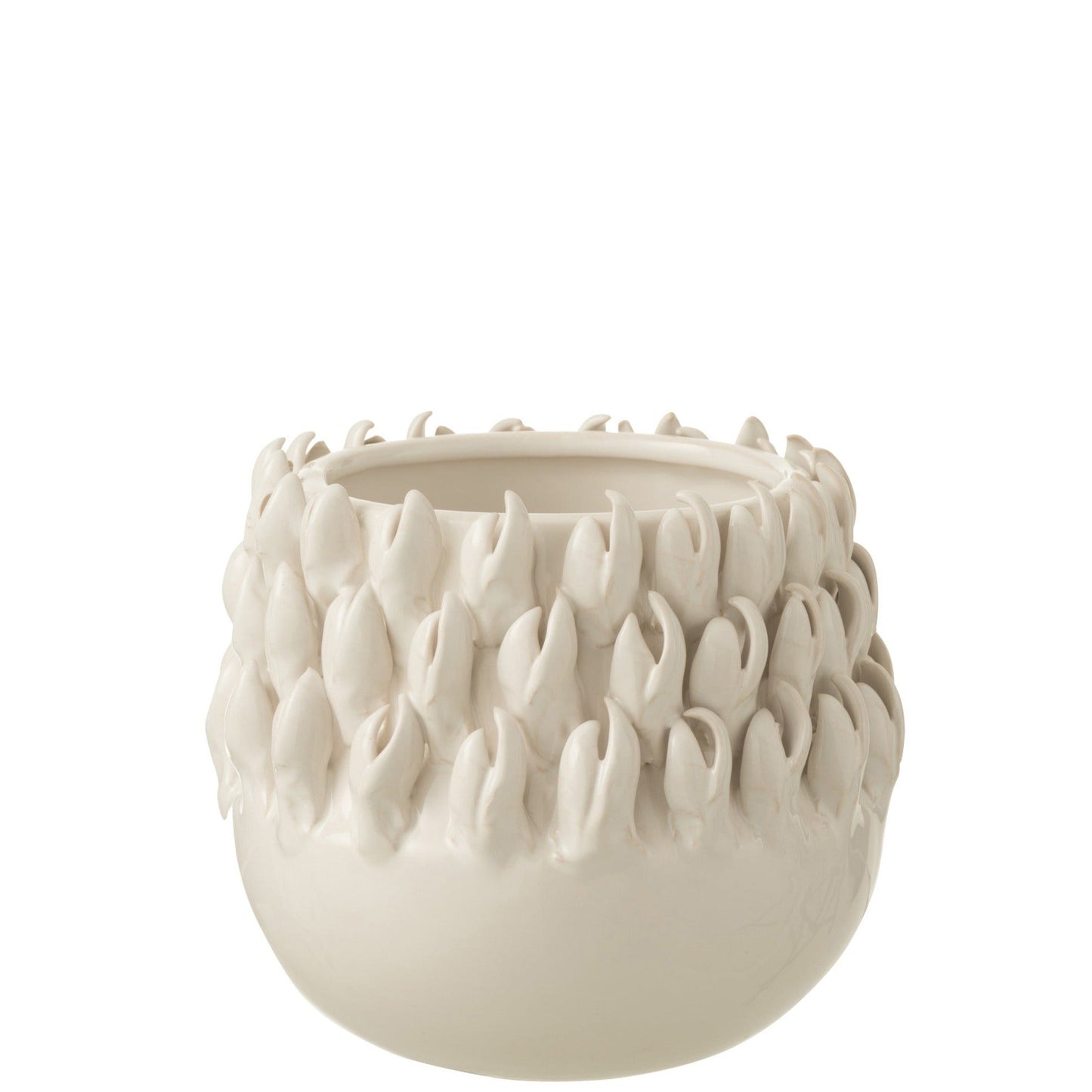 White Ceramic Flower Pot