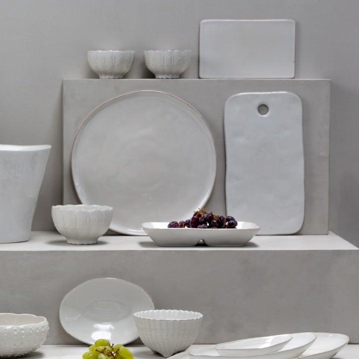 White Ceramic Serving Plate