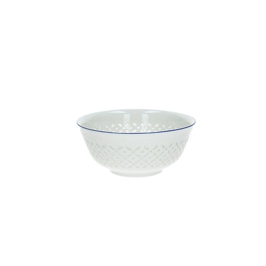 White Ceramic Soup Bowl Set (x2)